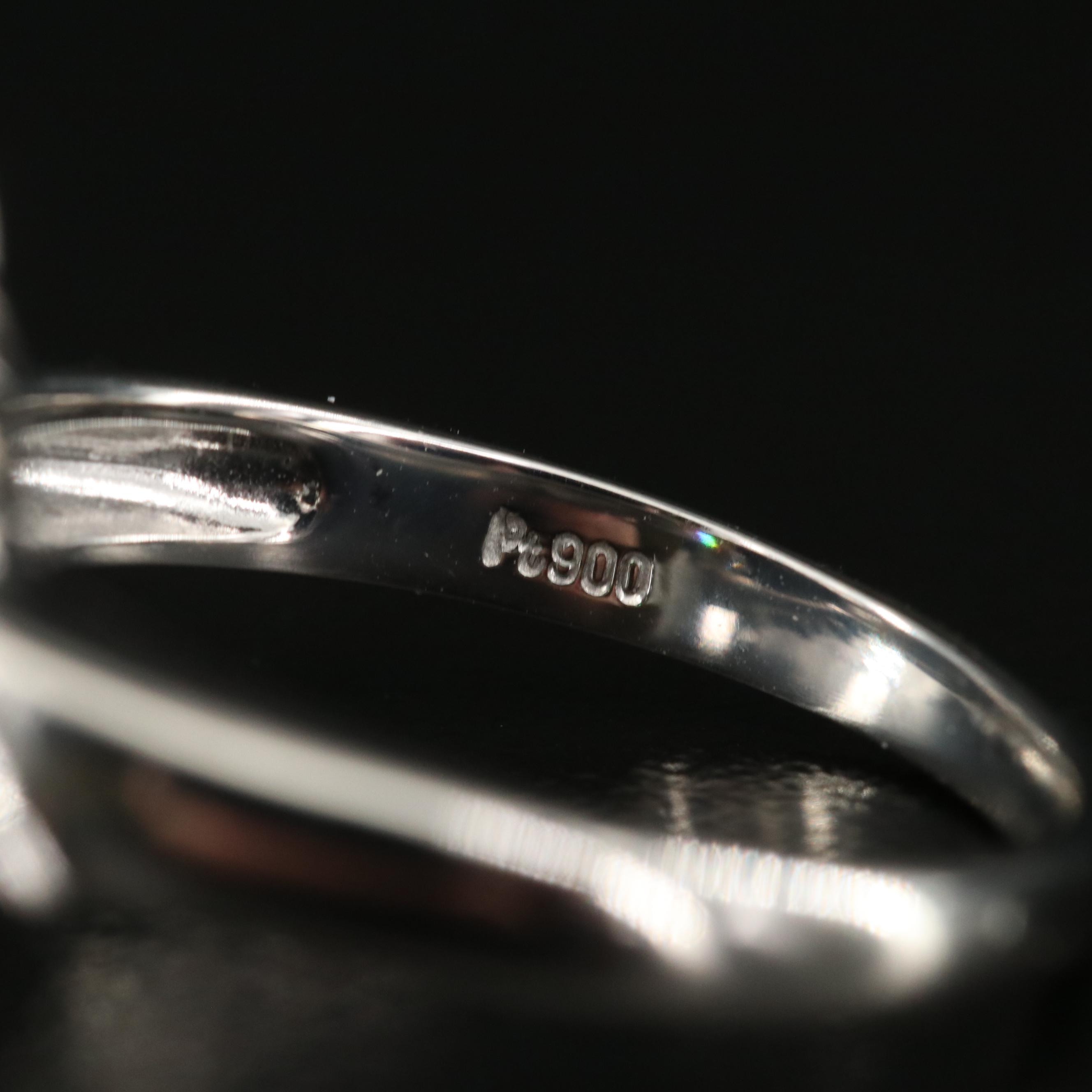 Platinum Black Opal and Diamond Ring