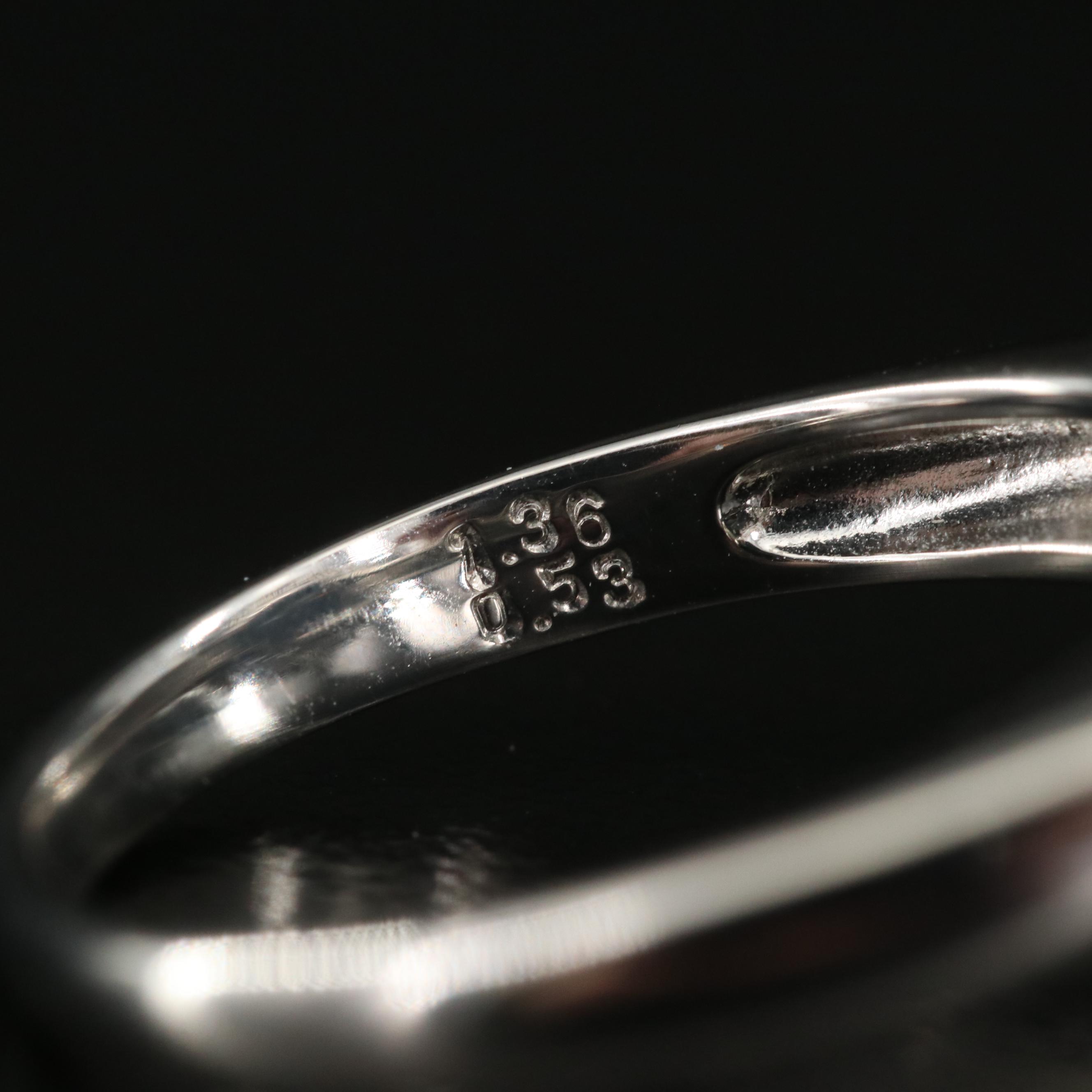 Platinum Black Opal and Diamond Ring