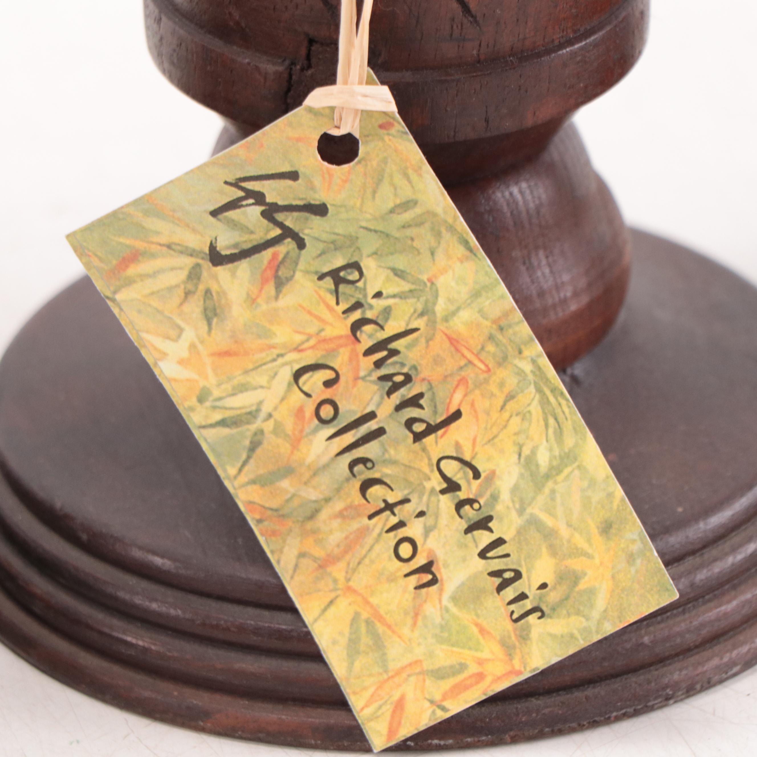 Filipino Spanish-Colonial Style Mahogany Balustrade Candlesticks