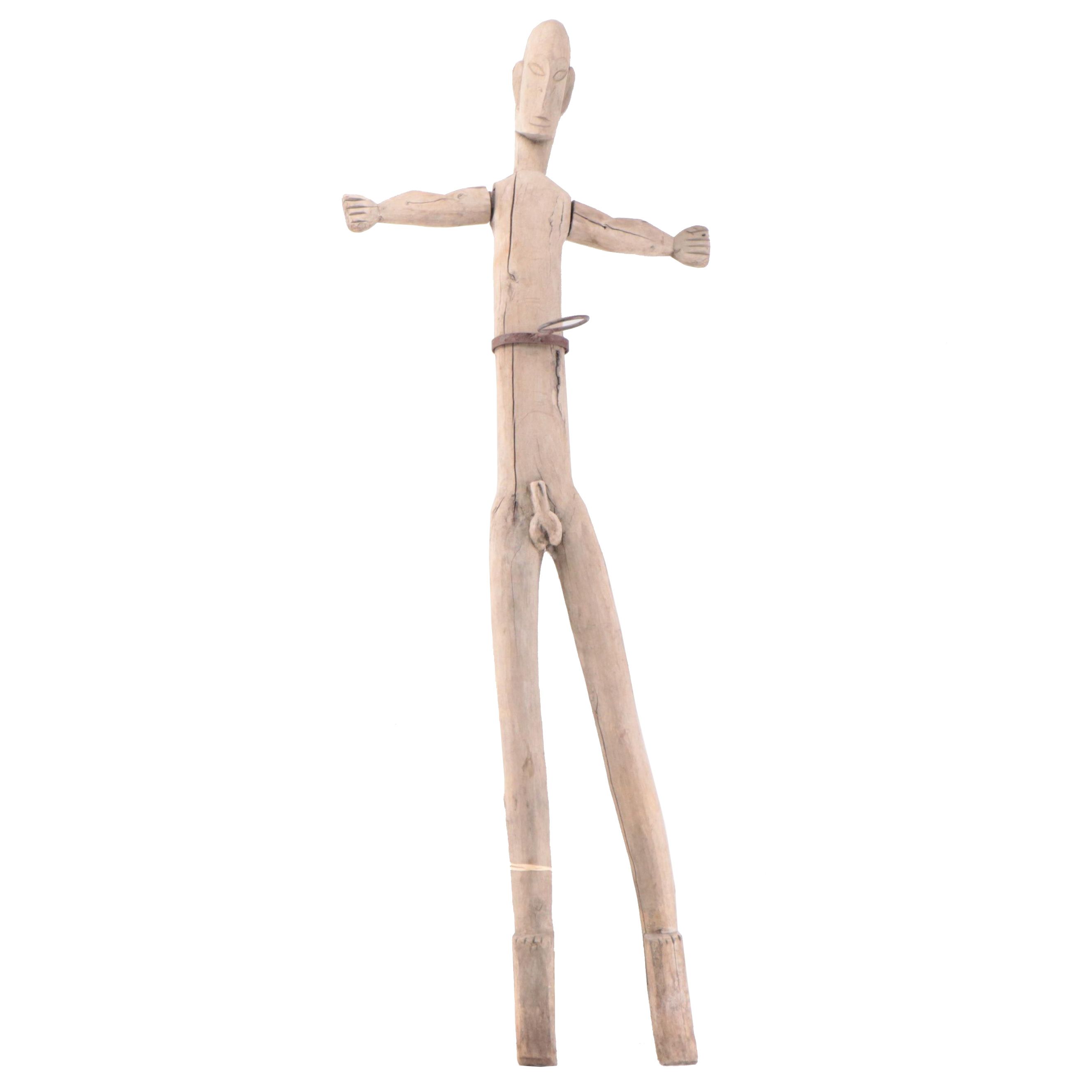 Bontoc Ifugao Pine "Dancing" Bulul Votive Holder