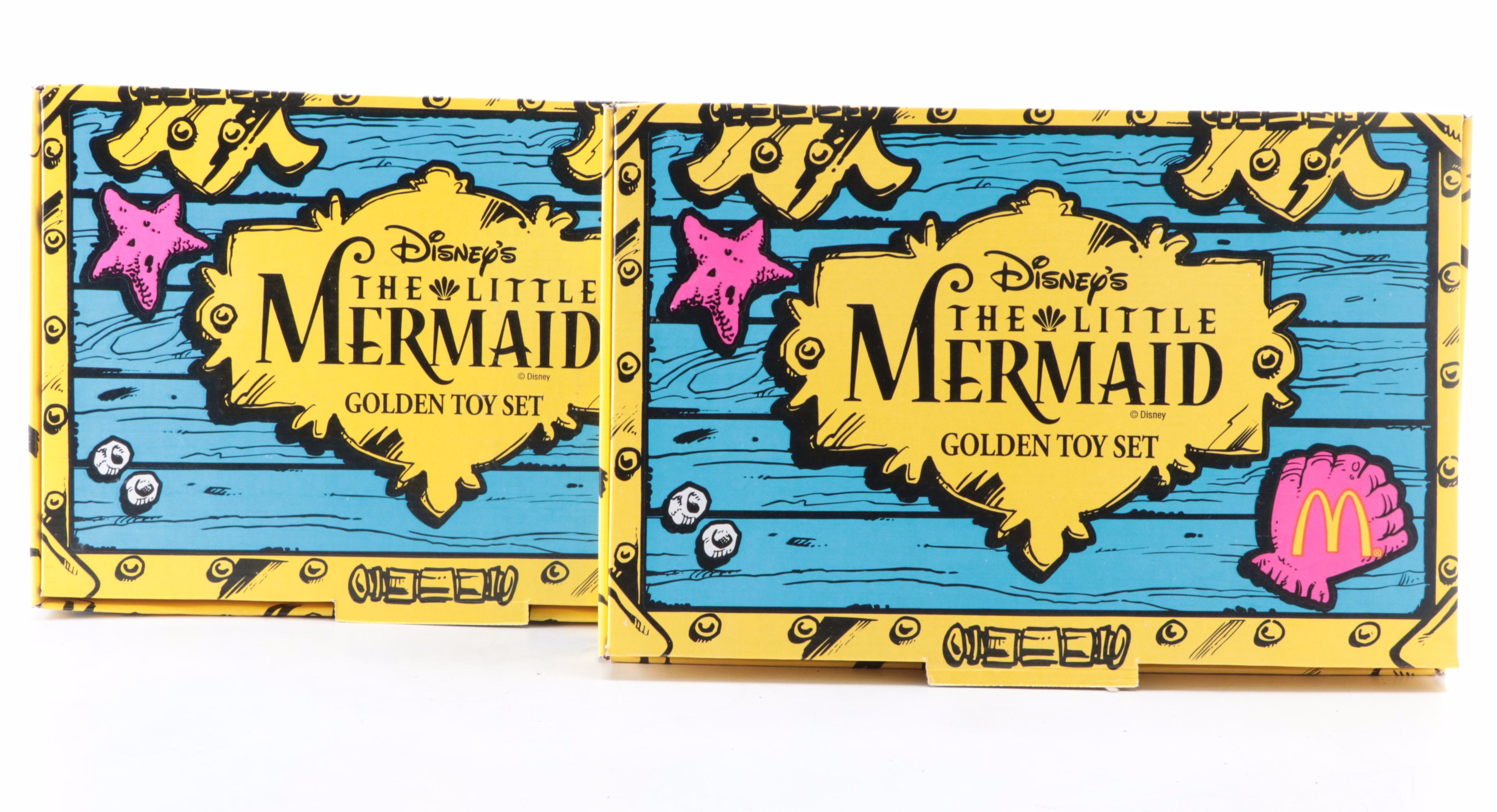 McDonald's "The Little Mermaid" Golden Happy Meal Toy Sets, 1997