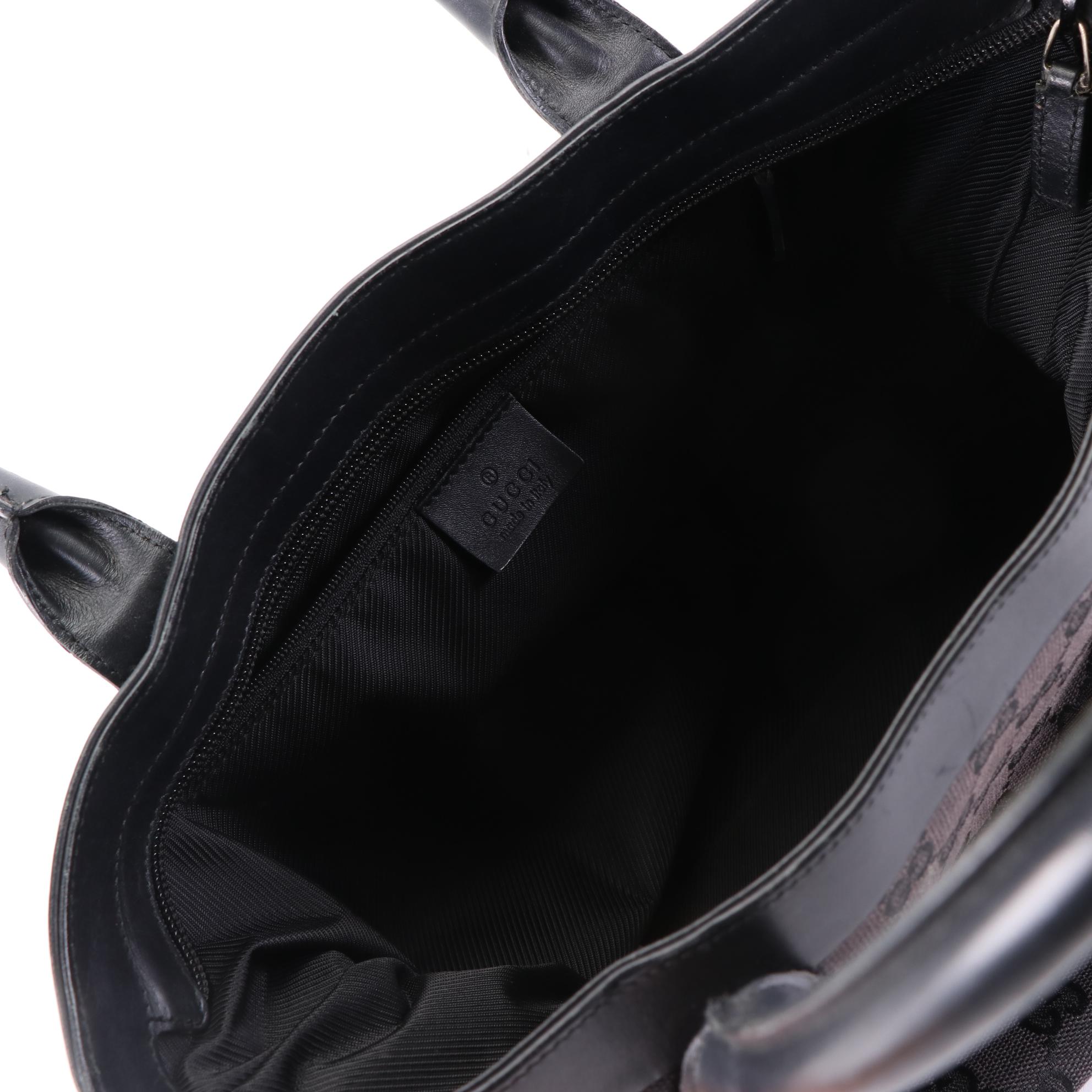 Gucci Zip Tote in GG Canvas and Leather Trim