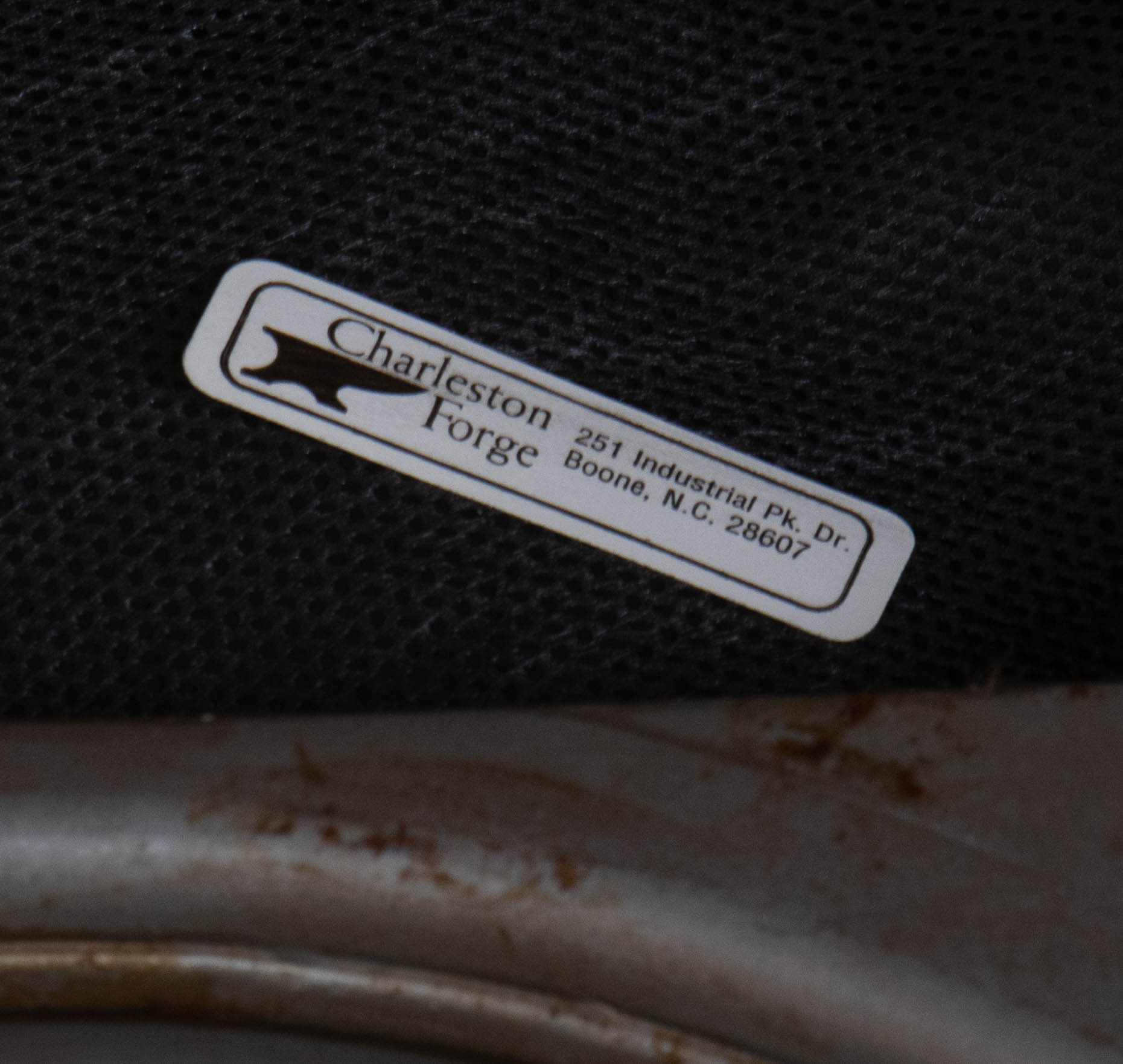 Charleston Forge Iron and Wood High-Top Table with Swivel Stools