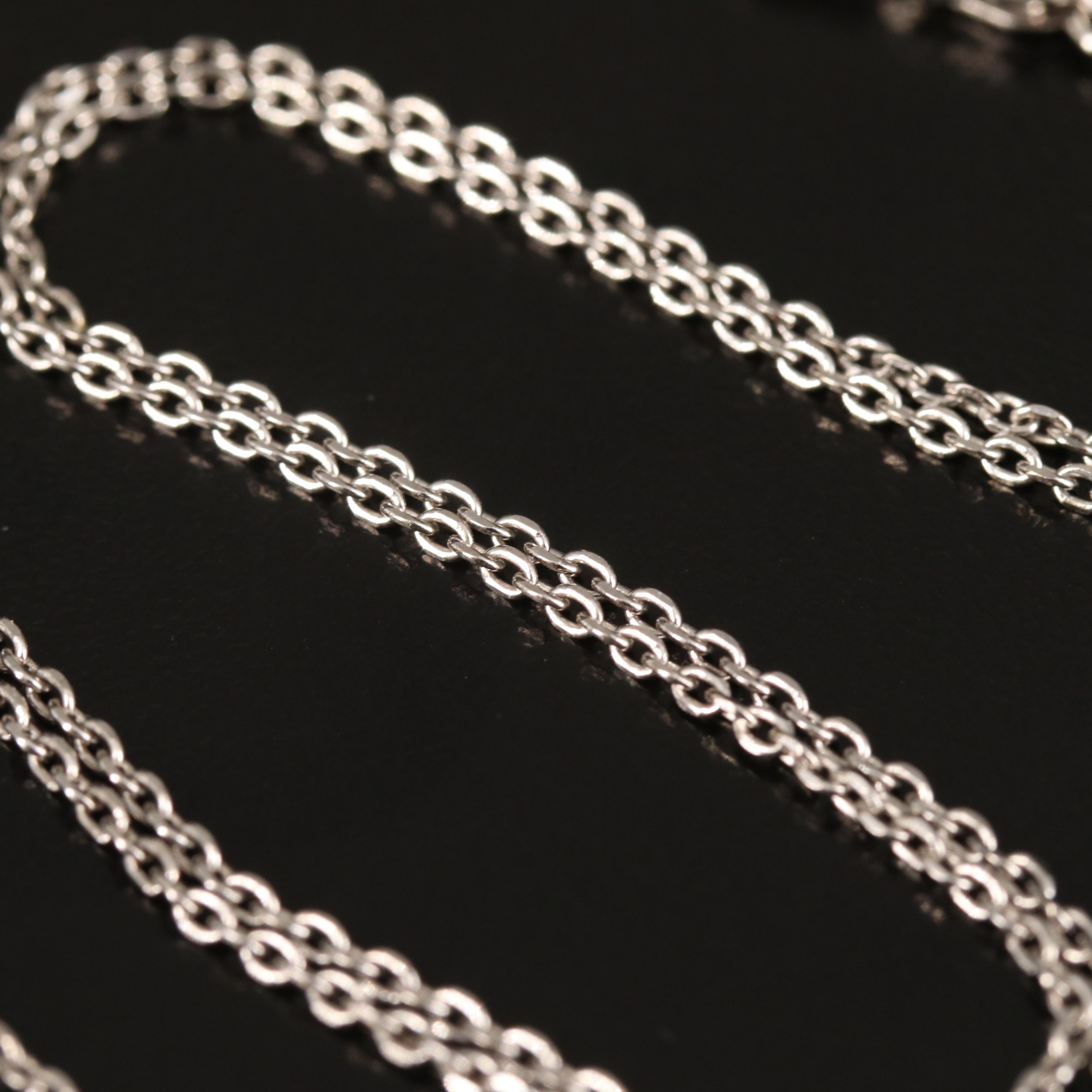 18K and 14K 0.39 CTW Diamond "S" Necklace