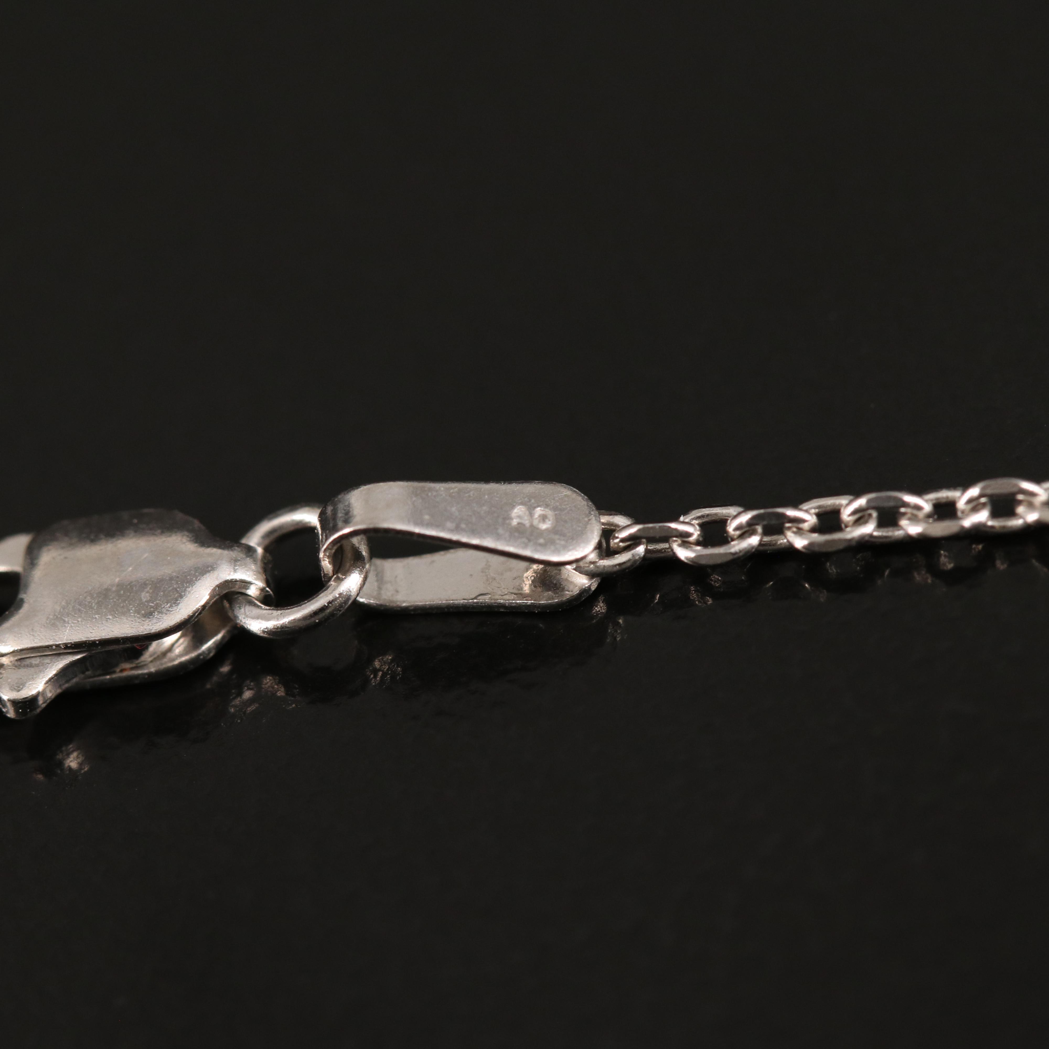 18K and 14K 0.39 CTW Diamond "S" Necklace