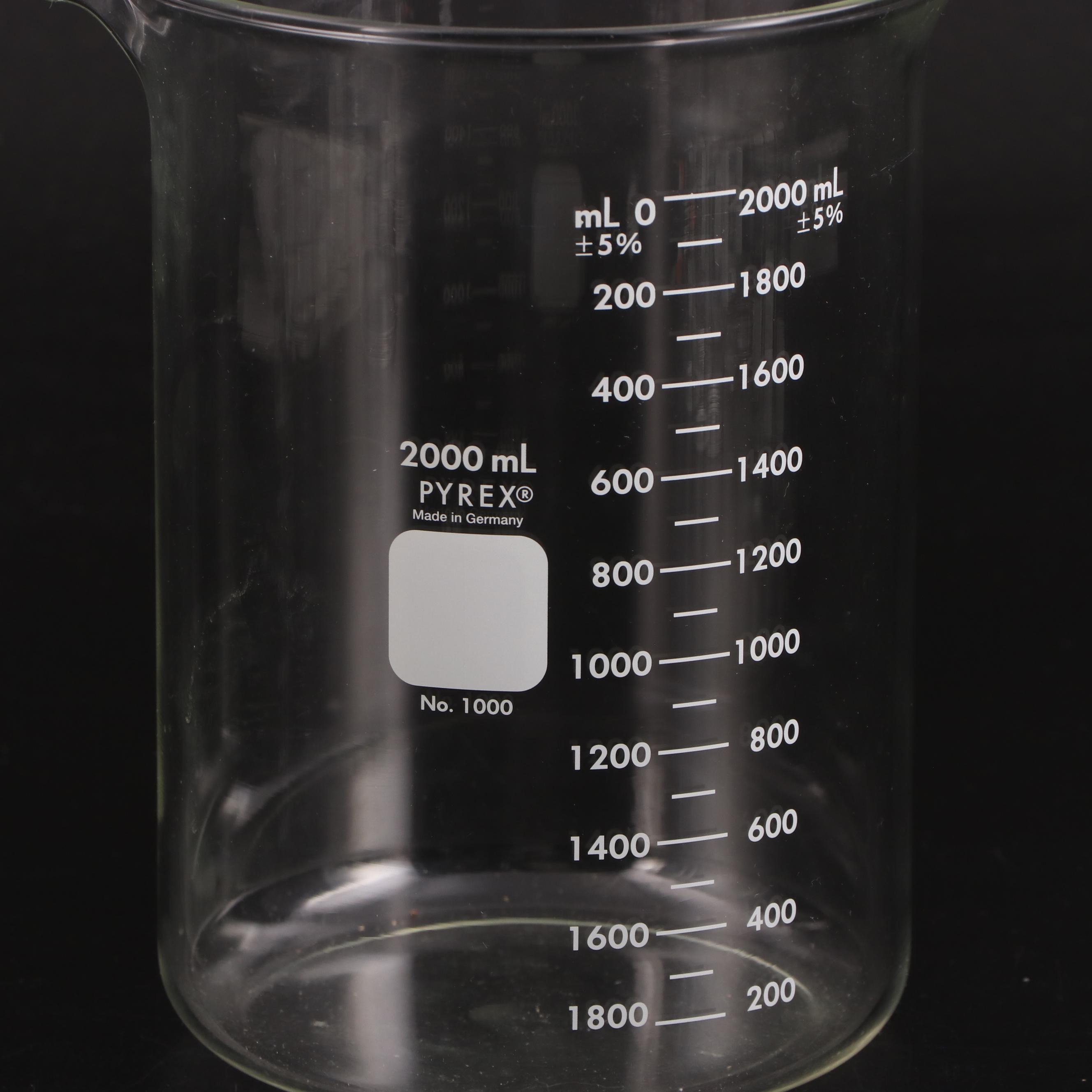 Pyrex Laboratory Glass No. 1000 and No. 1003 Beakers with Funnels