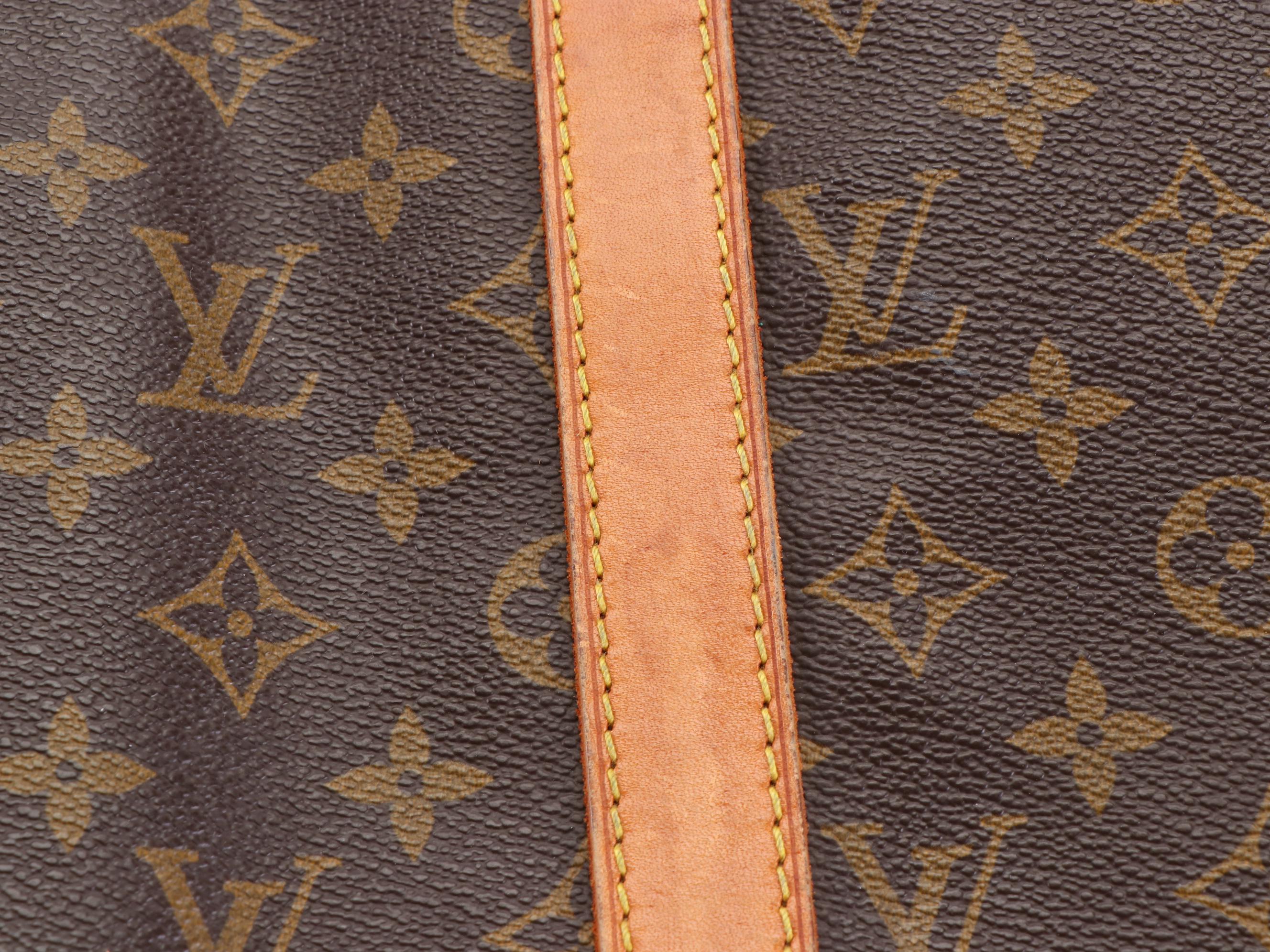 Louis Vuitton Keepall 50 in Monogram Canvas and Vachetta Leather