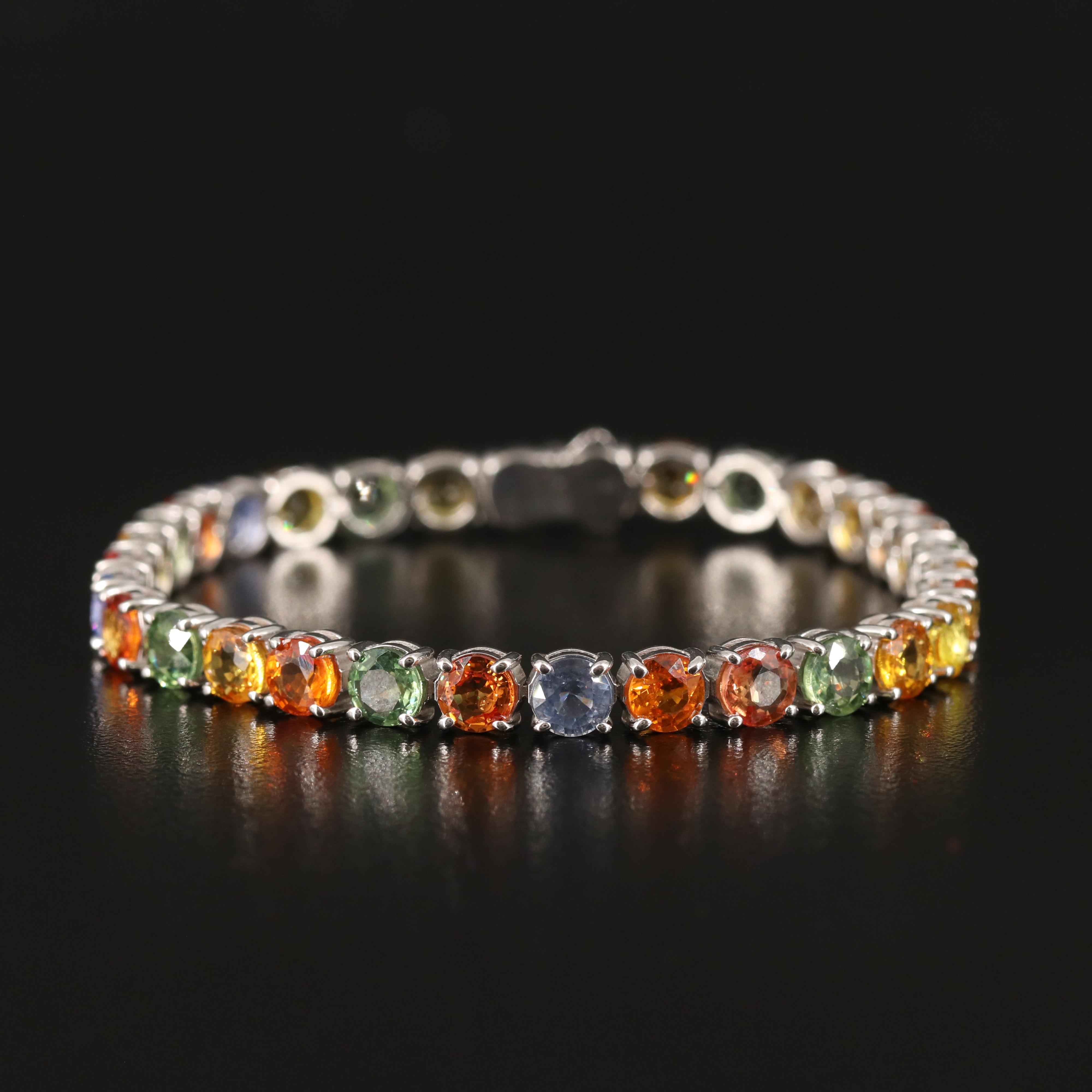 14K Sapphire Bracelet