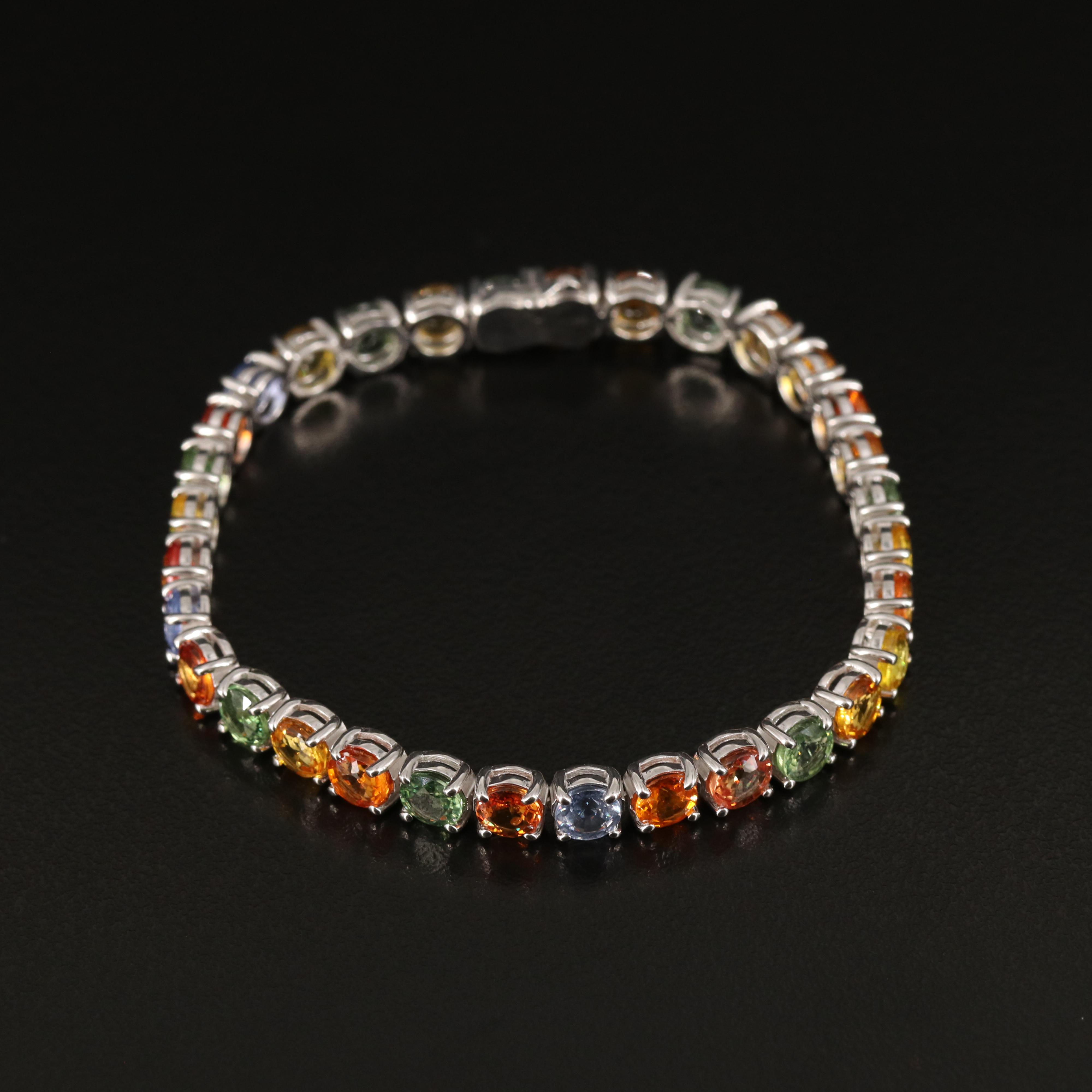 14K Sapphire Bracelet