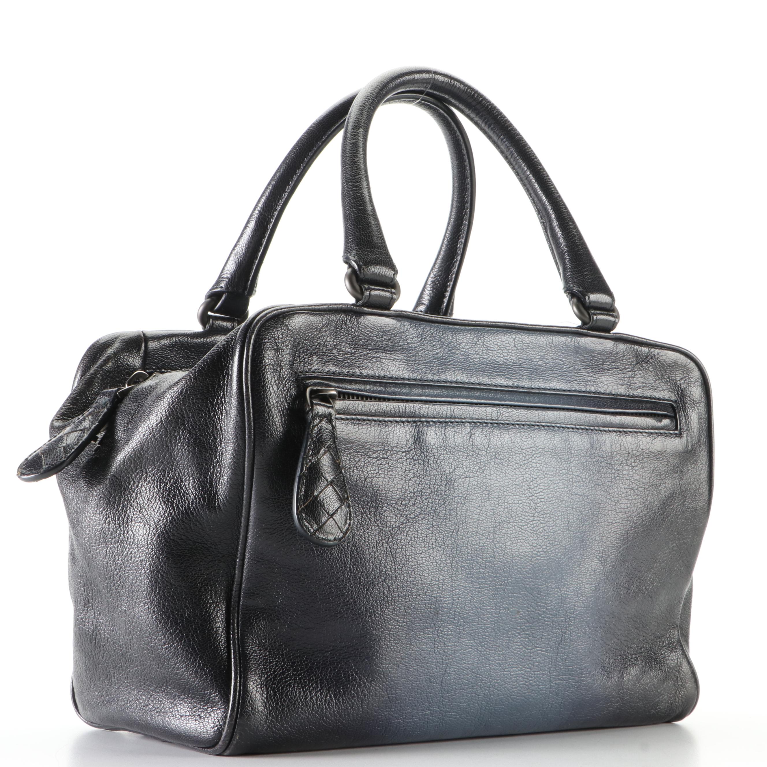 Bottega Veneta Small Brera Zip Handbag in Ombré Goatskin Leather