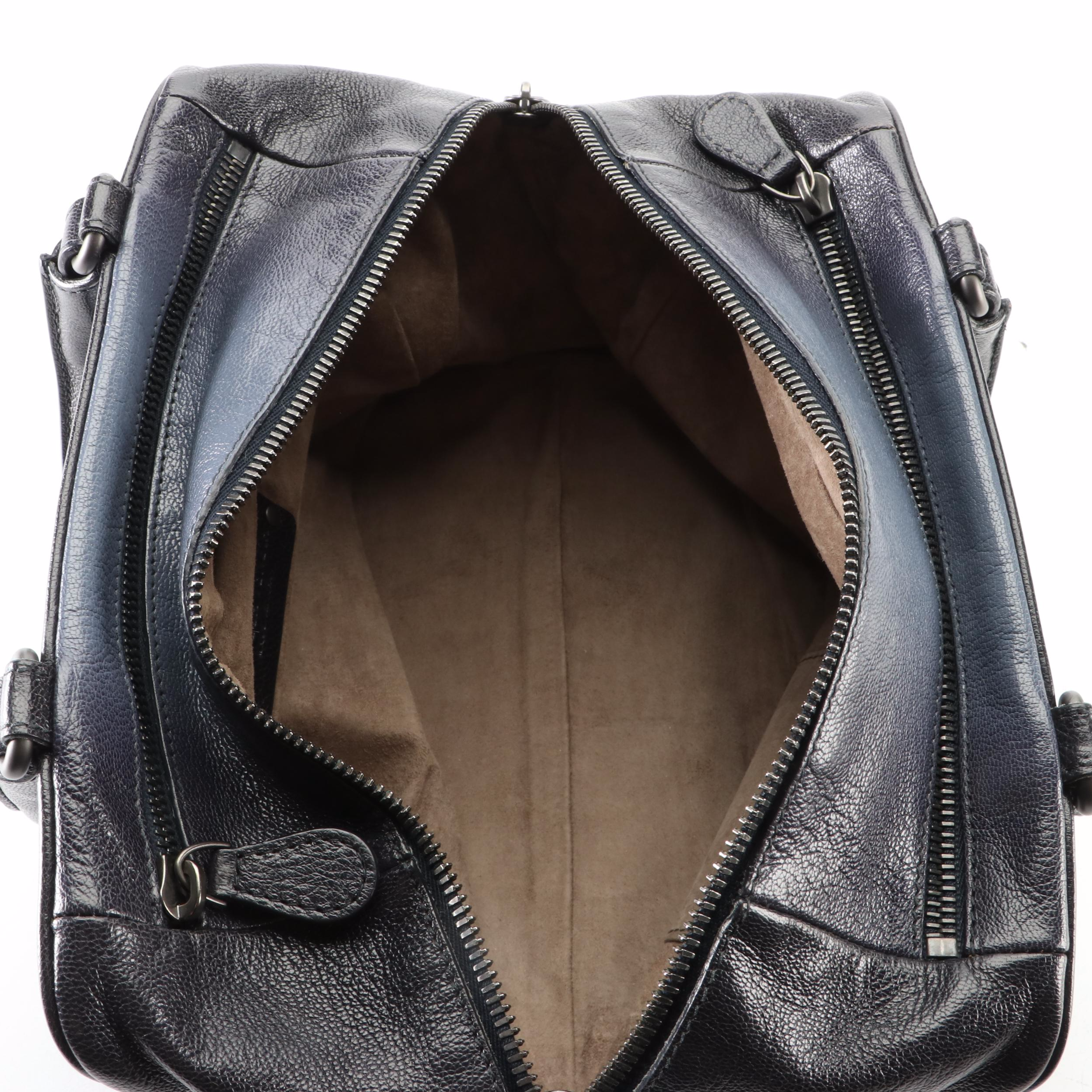 Bottega Veneta Small Brera Zip Handbag in Ombré Goatskin Leather