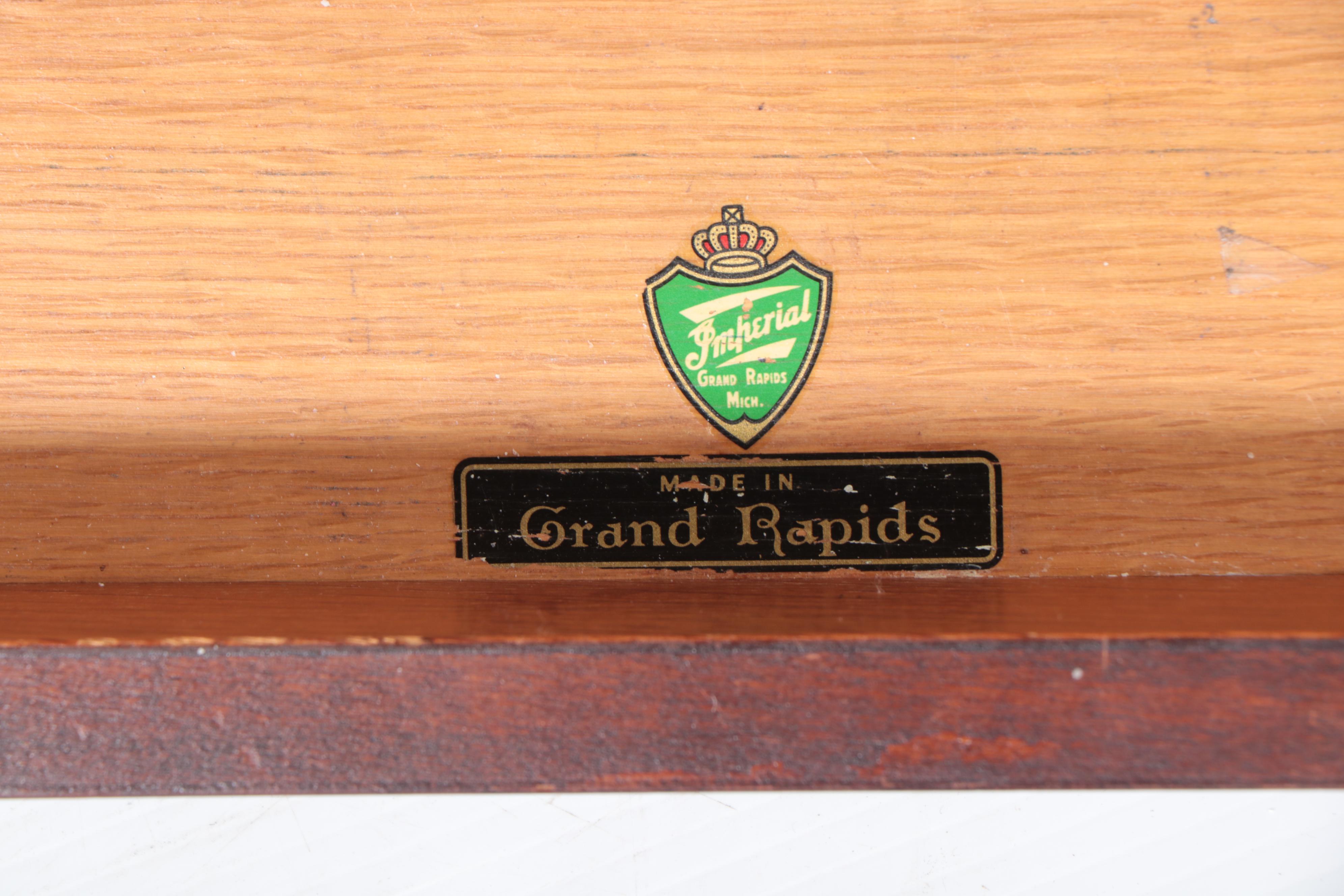 Imperial Furniture Co. Classical Style Mahogany Drop-Leaf Writing Table, c. 1940