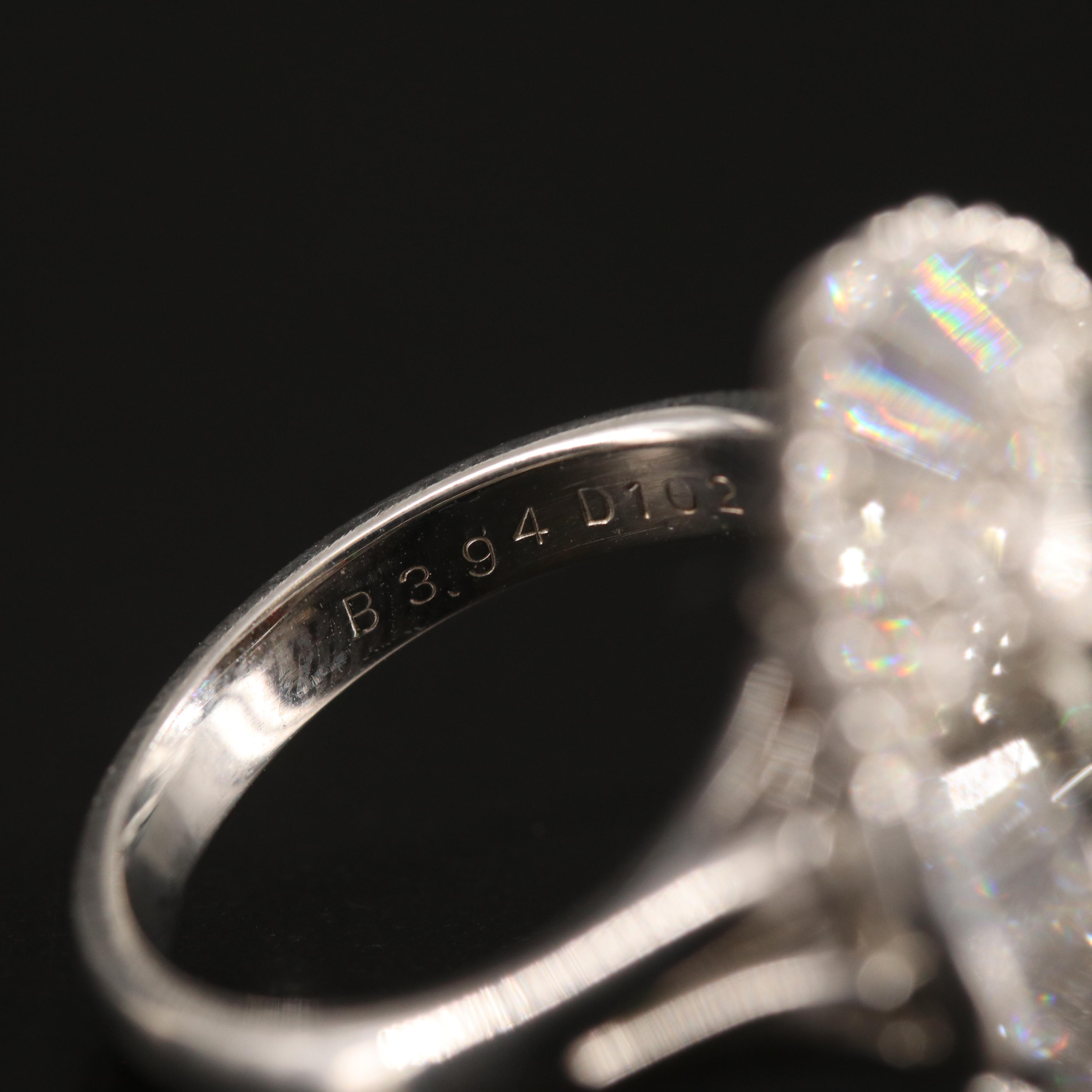 Platinum Opal and 1.02 CTW Diamond Ballerina Ring
