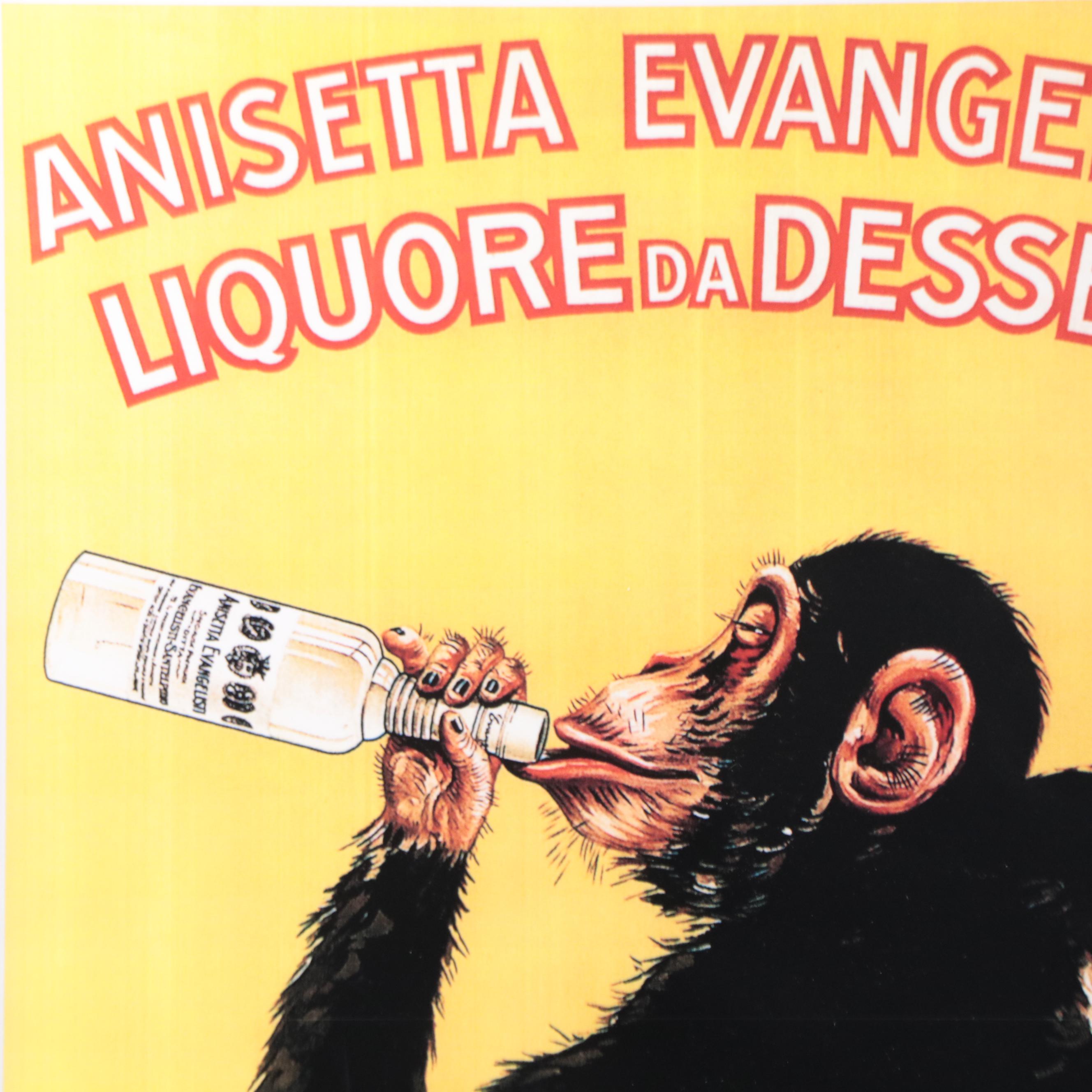 Giclée of Liqueur Poster "Anisetta Evangelisti"