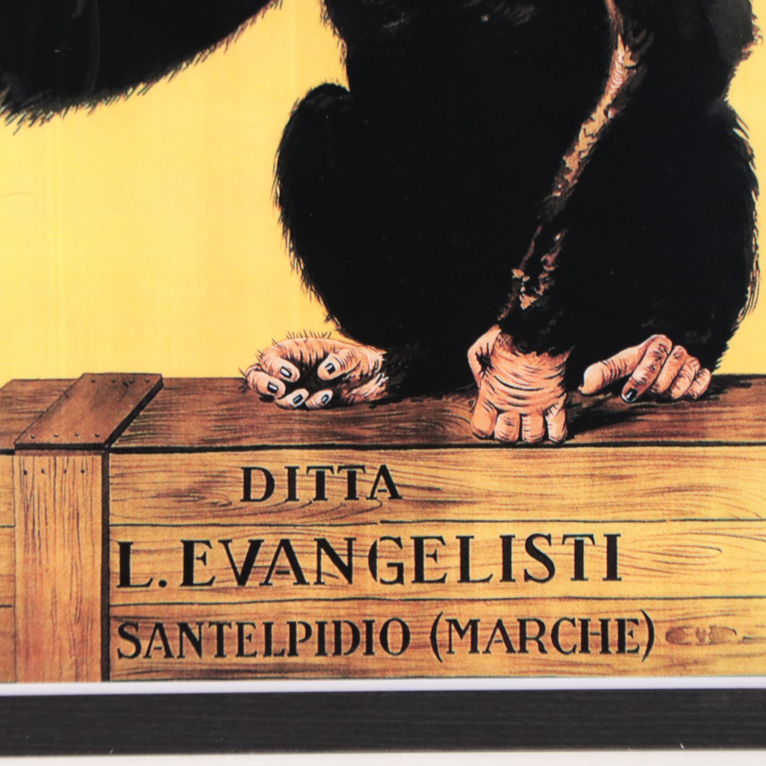 Giclée of Liqueur Poster "Anisetta Evangelisti"