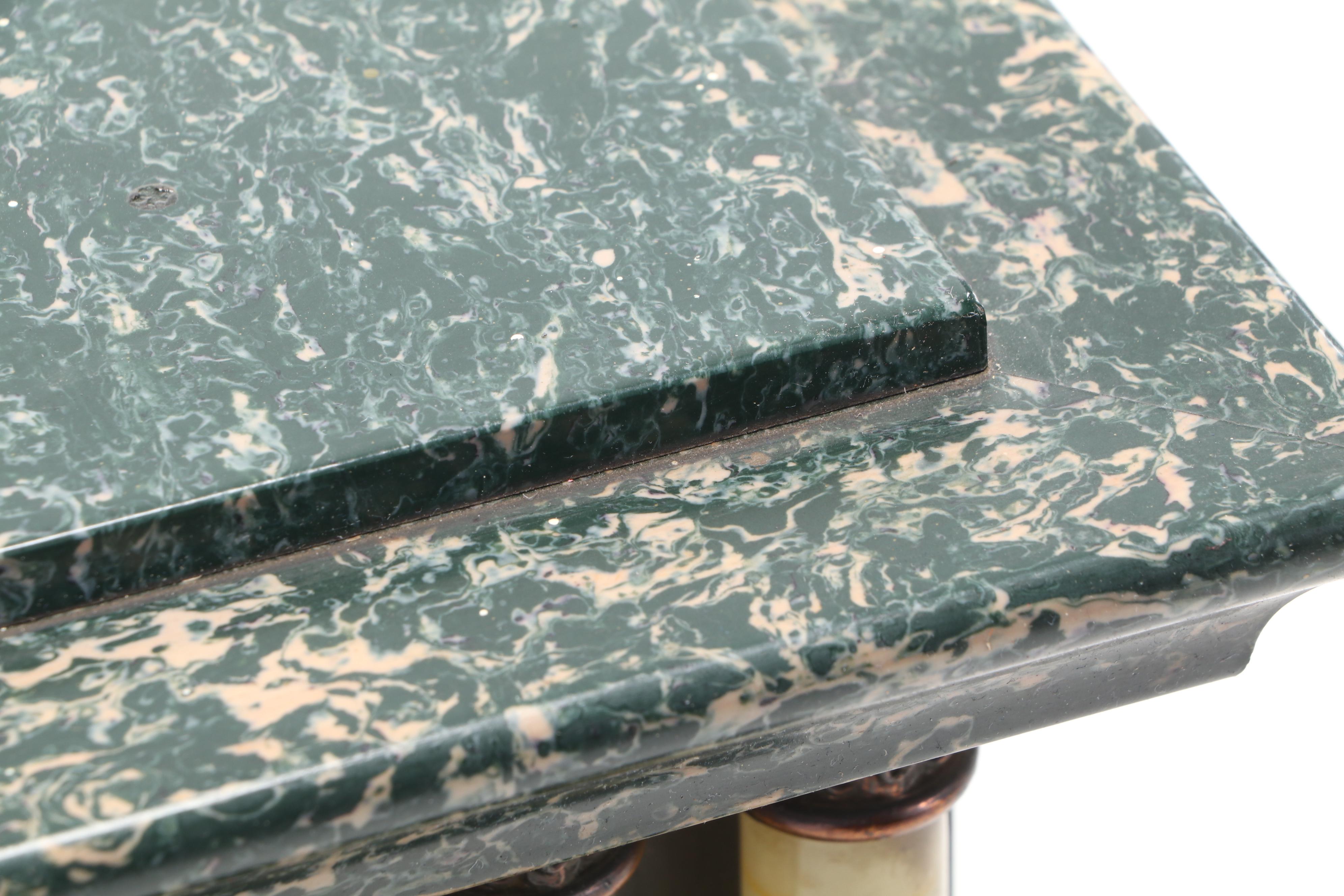 Seth Thomas Adamantine Lions Head Mantel Clock, Late 19th Century