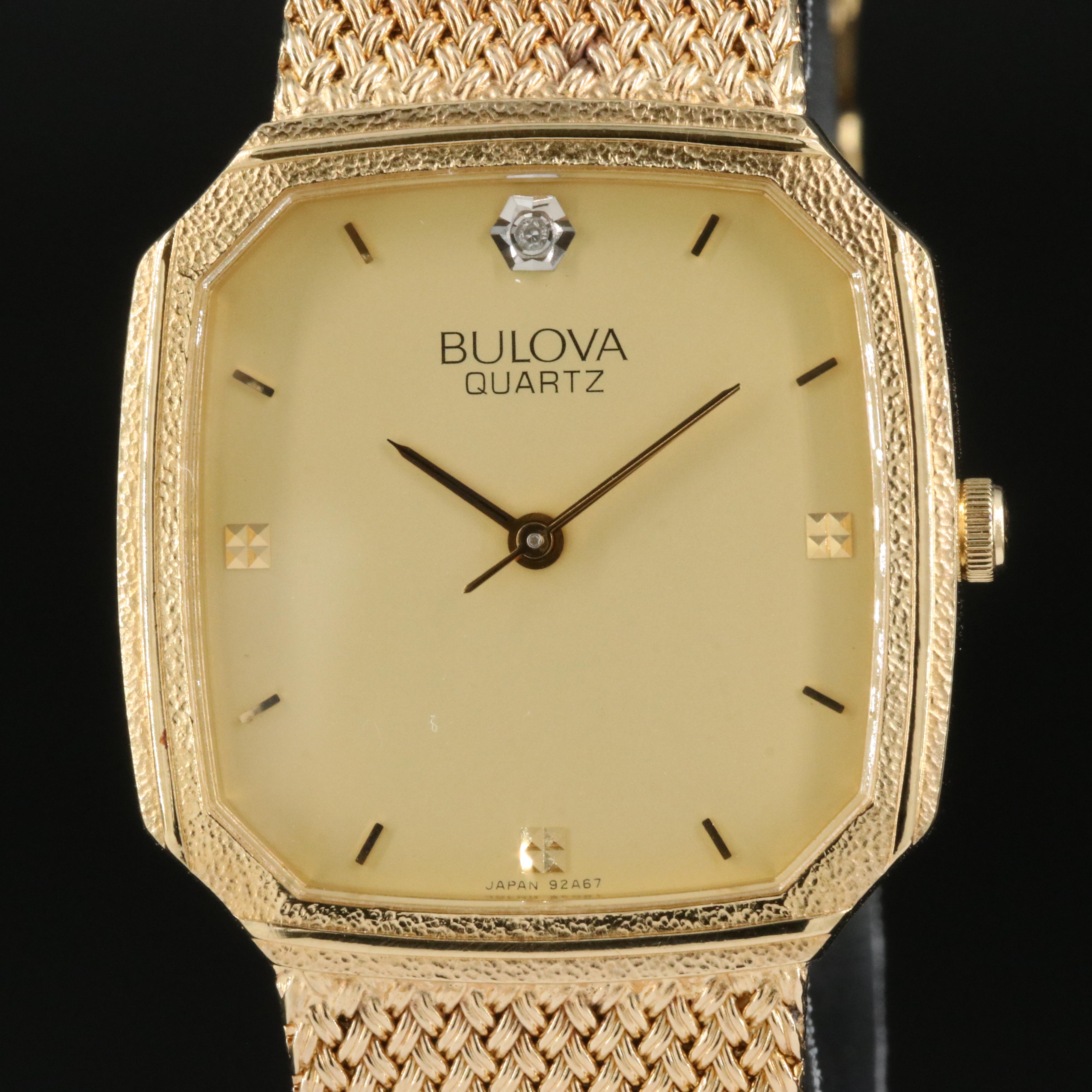 Bulova Diamond Accent Quartz Watch