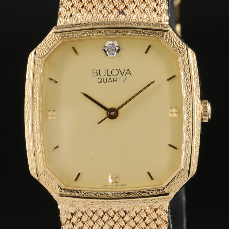 Bulova Diamond Accent Quartz Wristwatch