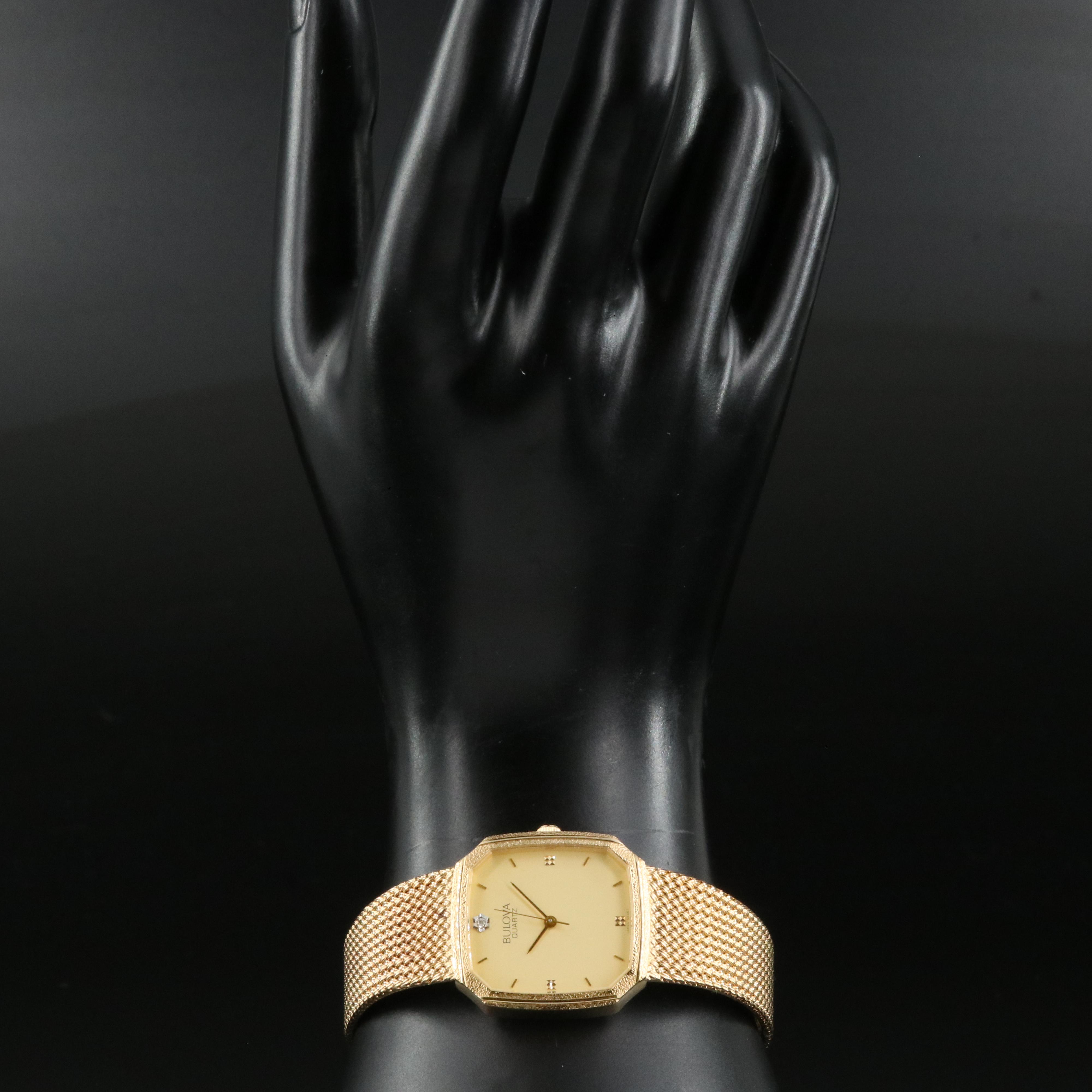 Bulova Diamond Accent Quartz Watch