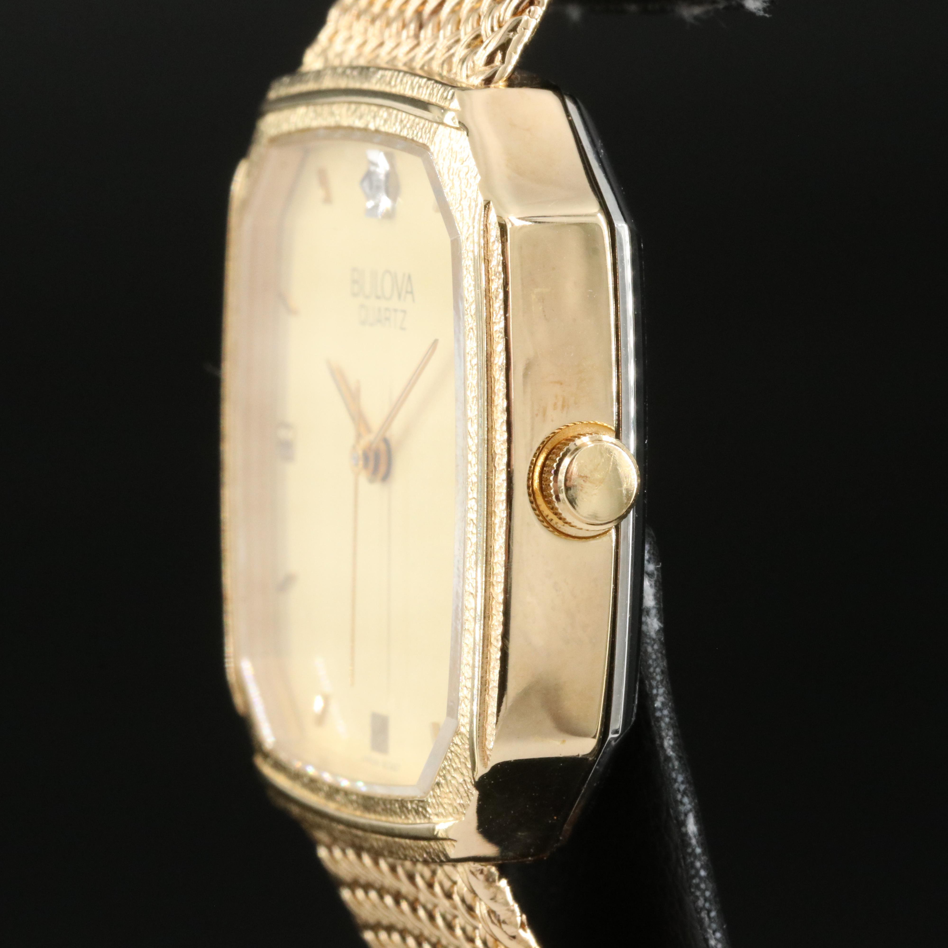 Bulova Diamond Accent Quartz Watch
