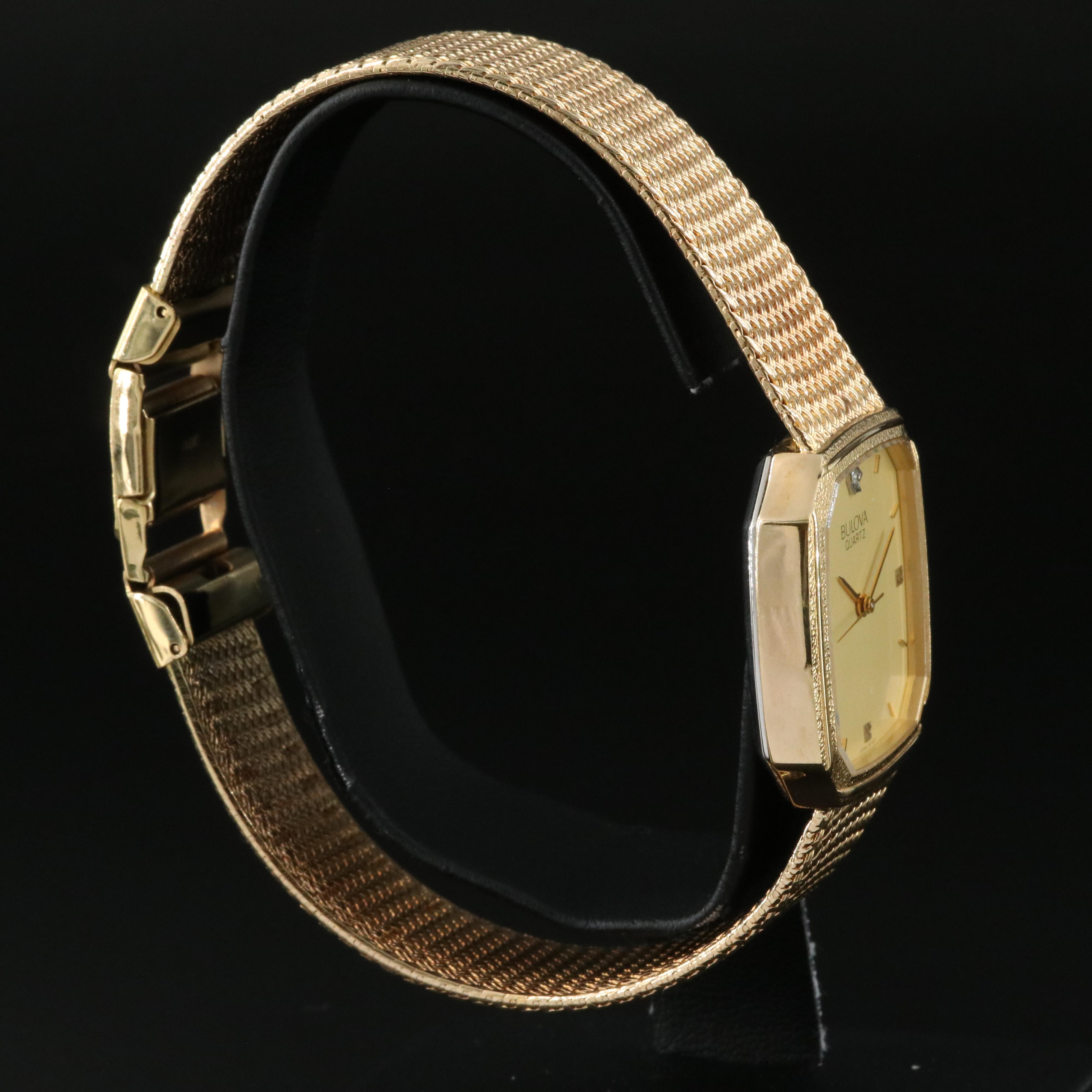 Bulova Diamond Accent Quartz Watch