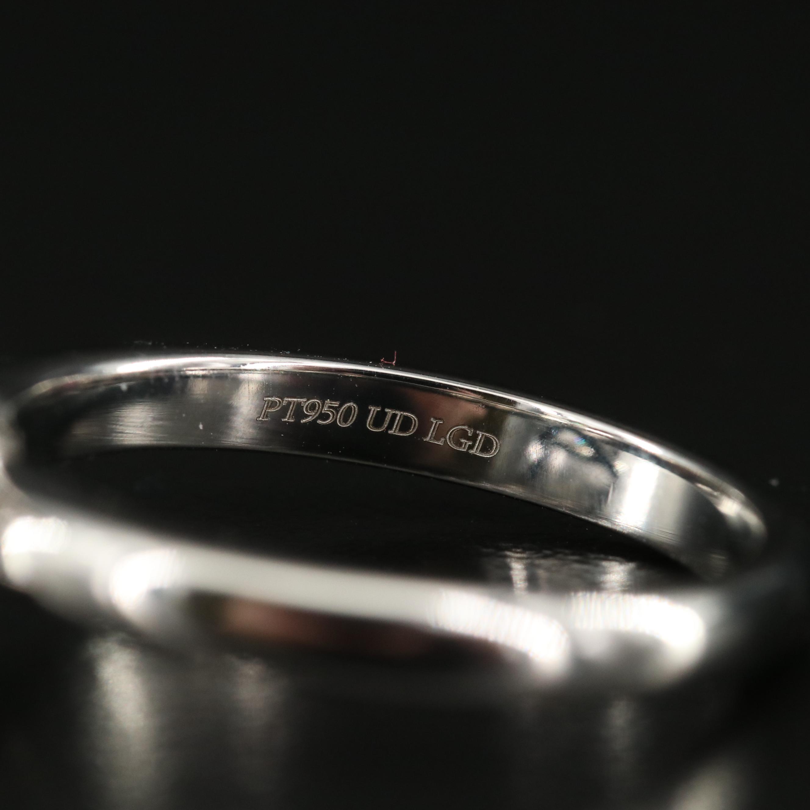 Platinum 5.14 CT Lab Grown Diamond Ring with IGI Online Digital Report