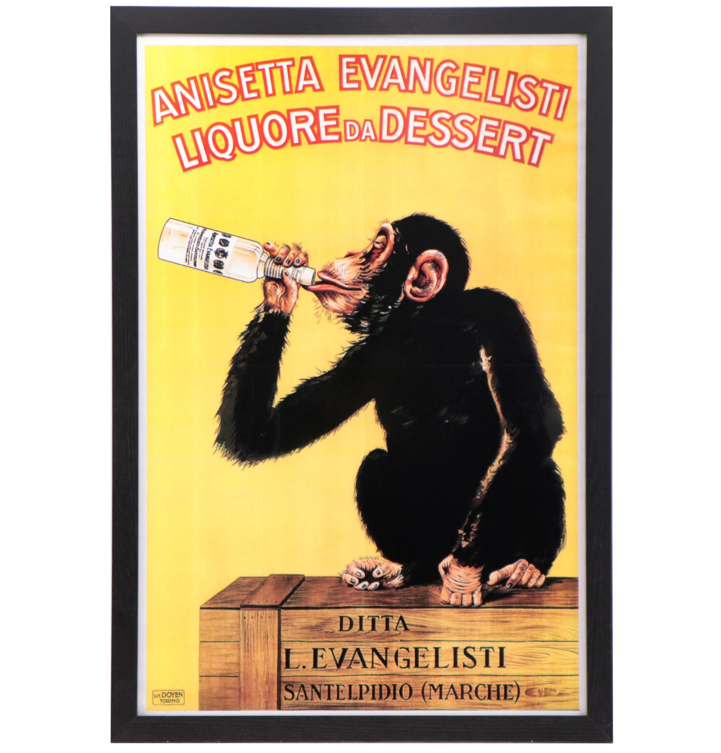Giclée of Liqueur Poster "Anisetta Evangelisti"