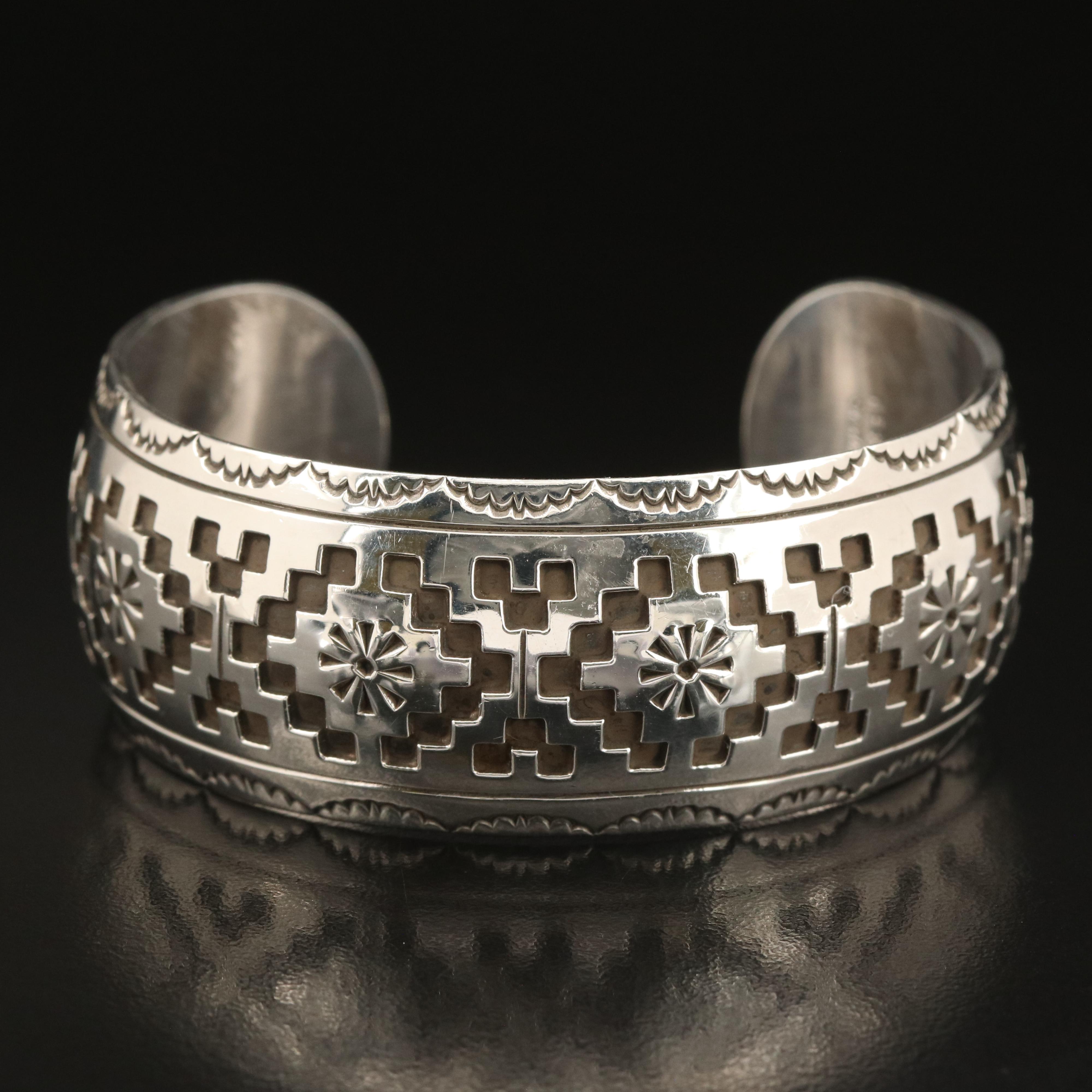 M.E. Begaye Navajo Diné Sterling Cuff