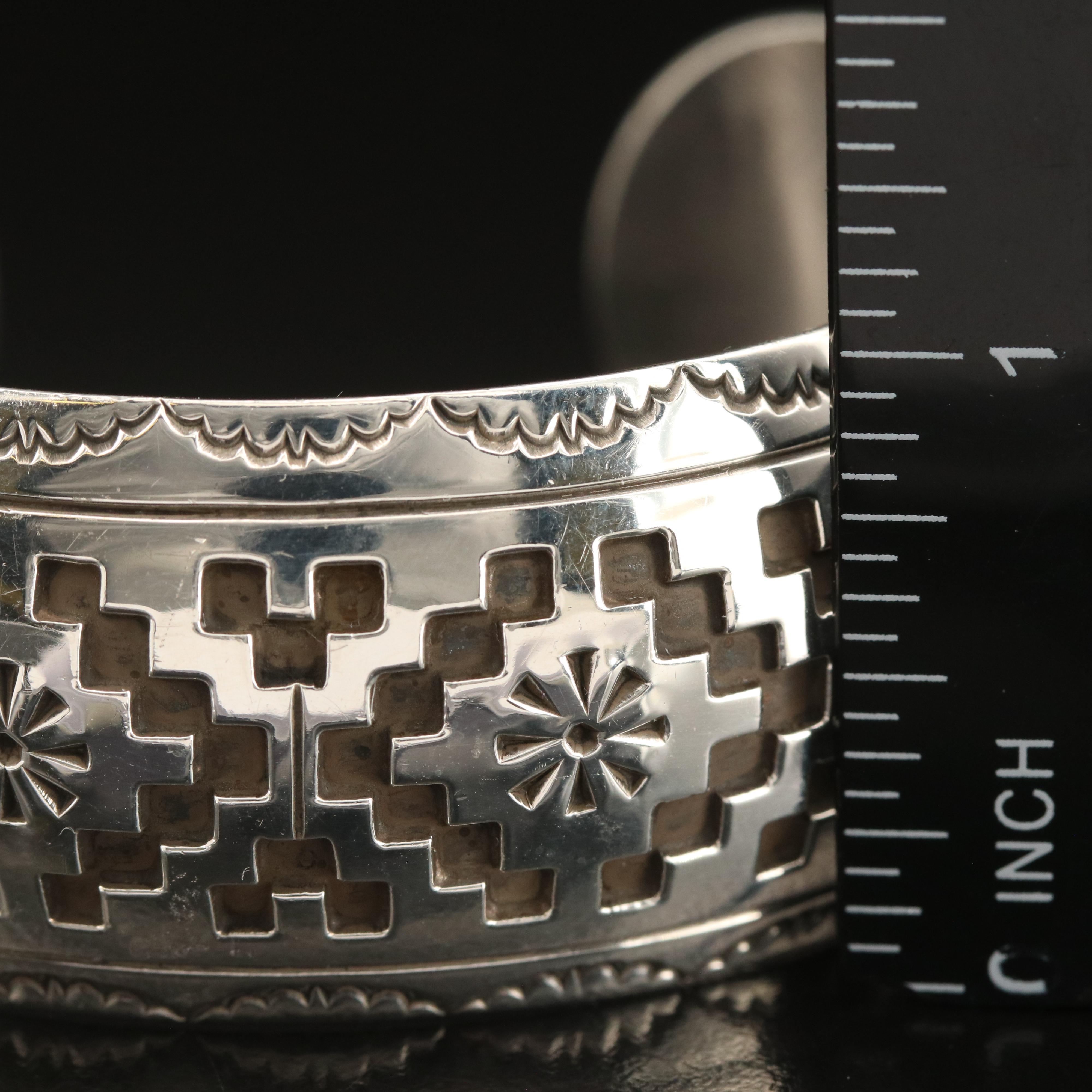 M.E. Begaye Navajo Diné Sterling Cuff