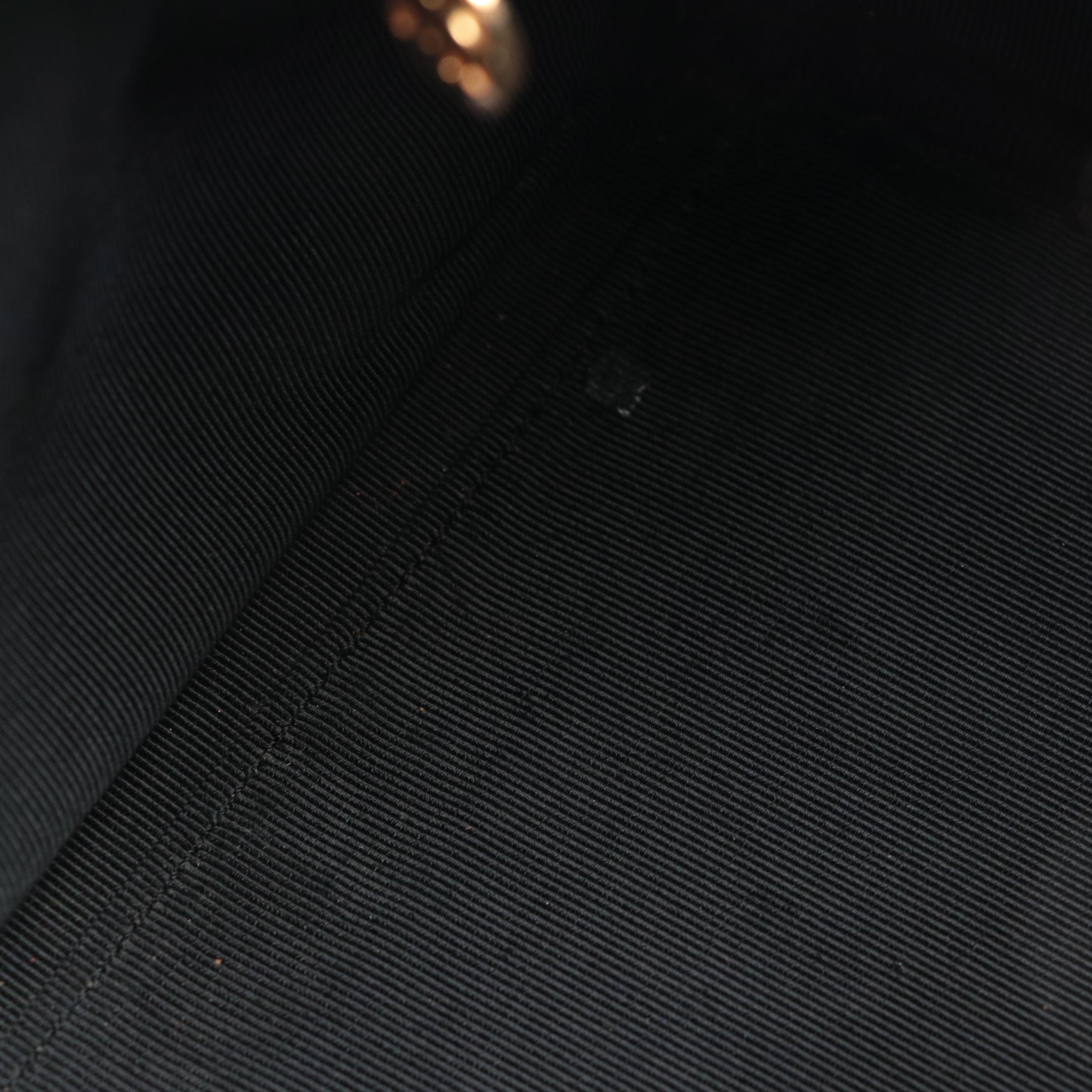 Chanel CC Boston Bag in Black Patent Leather