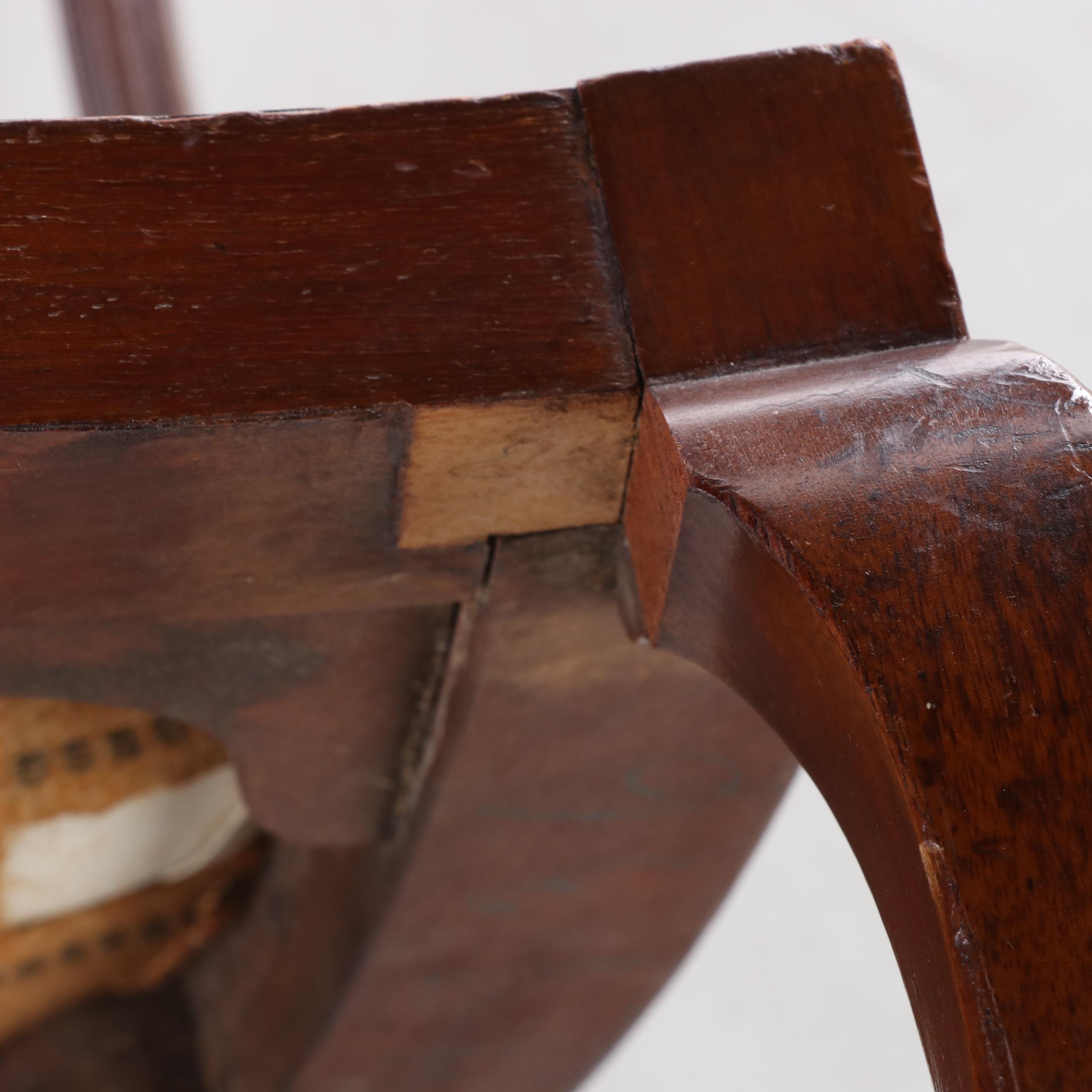 Two Queen Anne Style Mahogany Dining Chairs, Early 20th Century