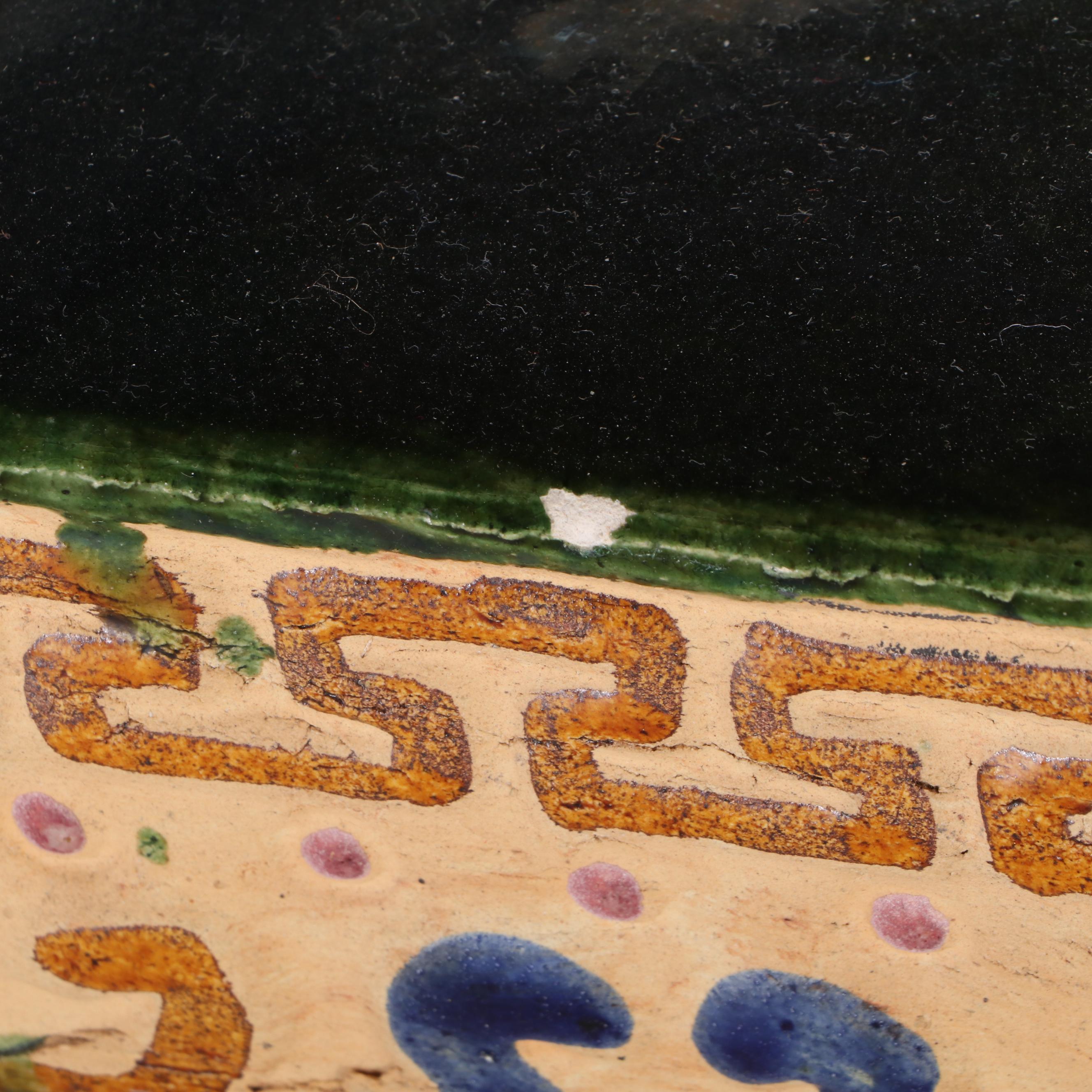 East Asian Glazed Earthenware Elephant Garden Seat