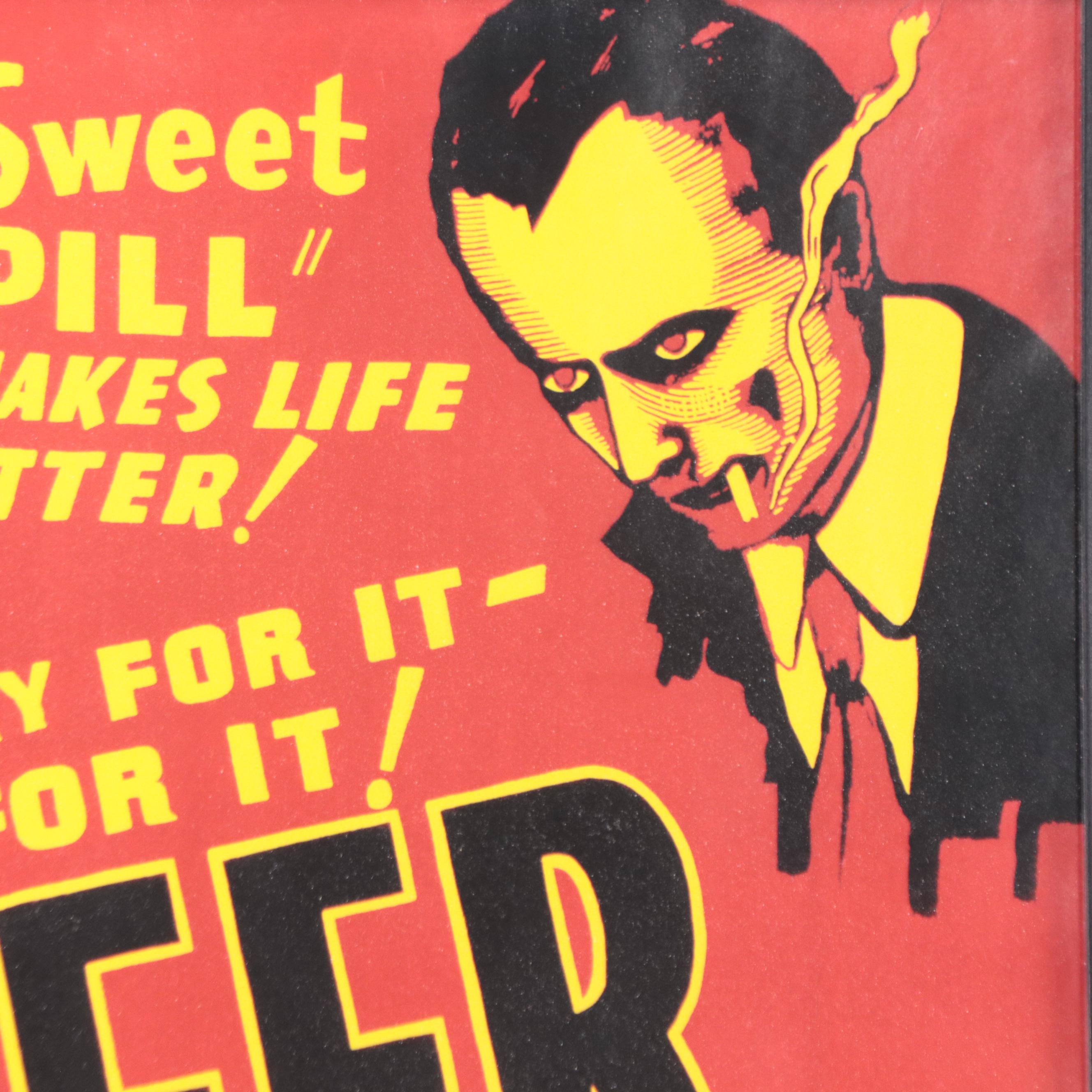 Giclée of Marijuana Propaganda Poster "Reefer Madness"