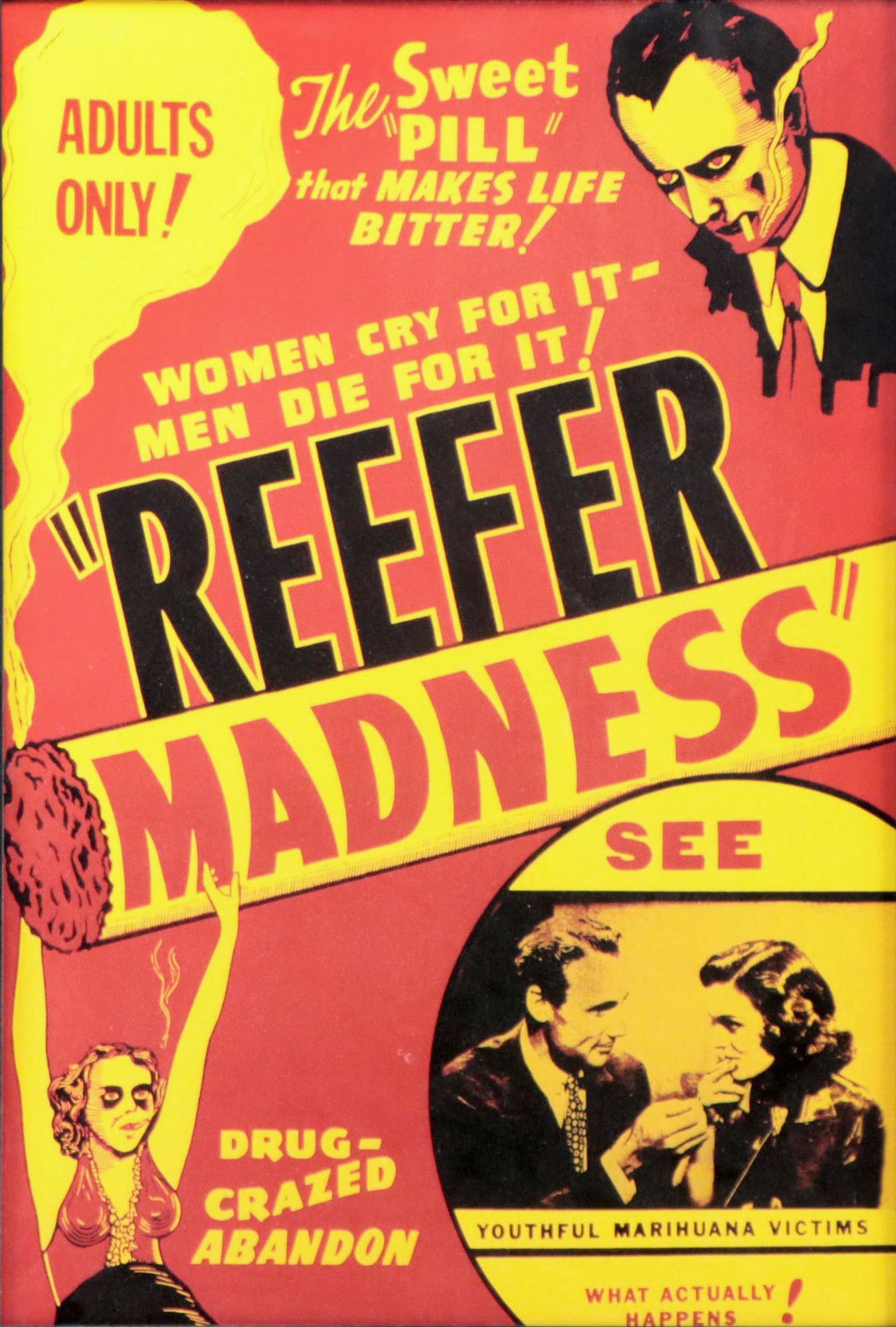 Giclée of Marijuana Propaganda Poster "Reefer Madness"