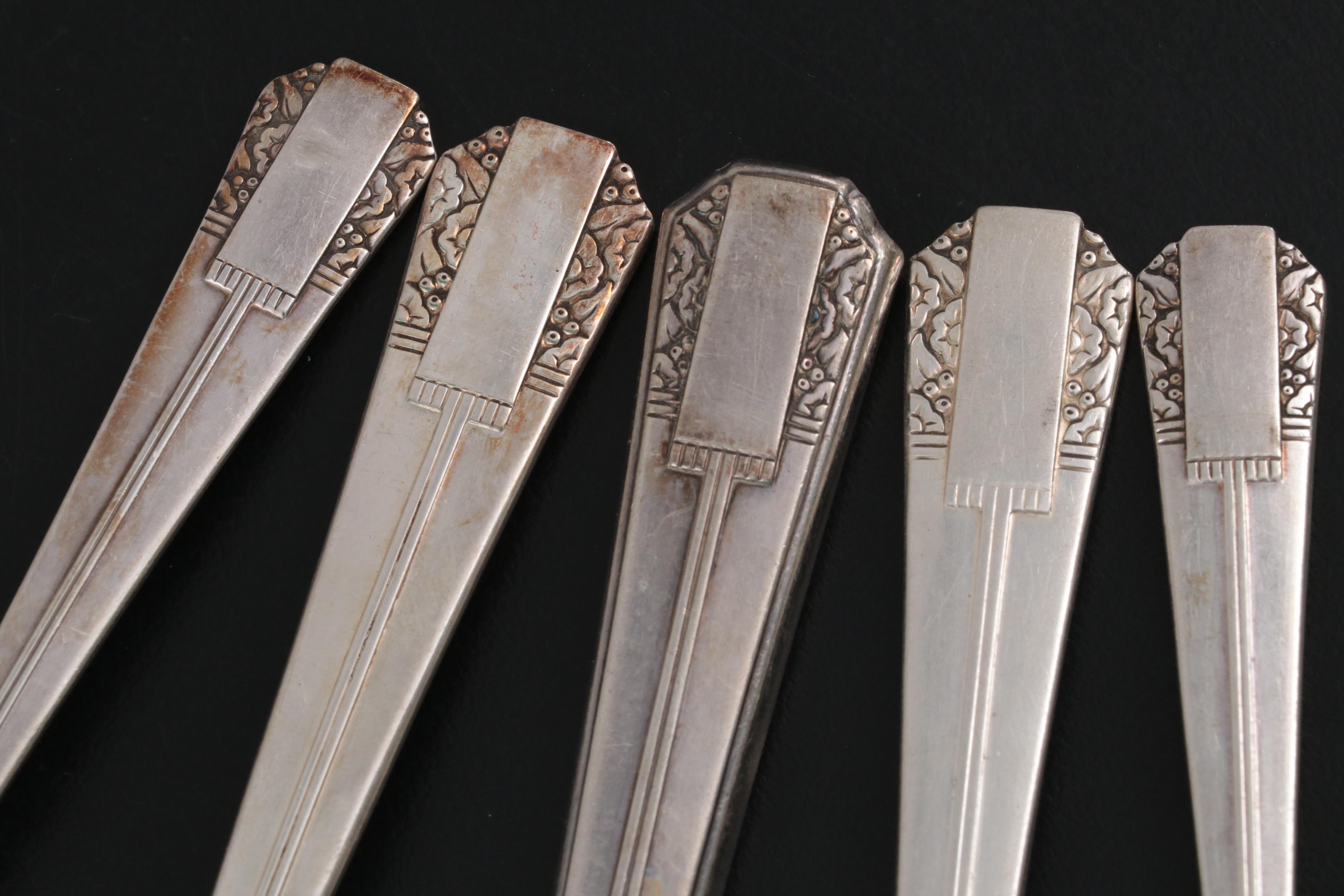 Oneida "Park Lane" Silver Plate Flatware, Mid to Late 20th Century