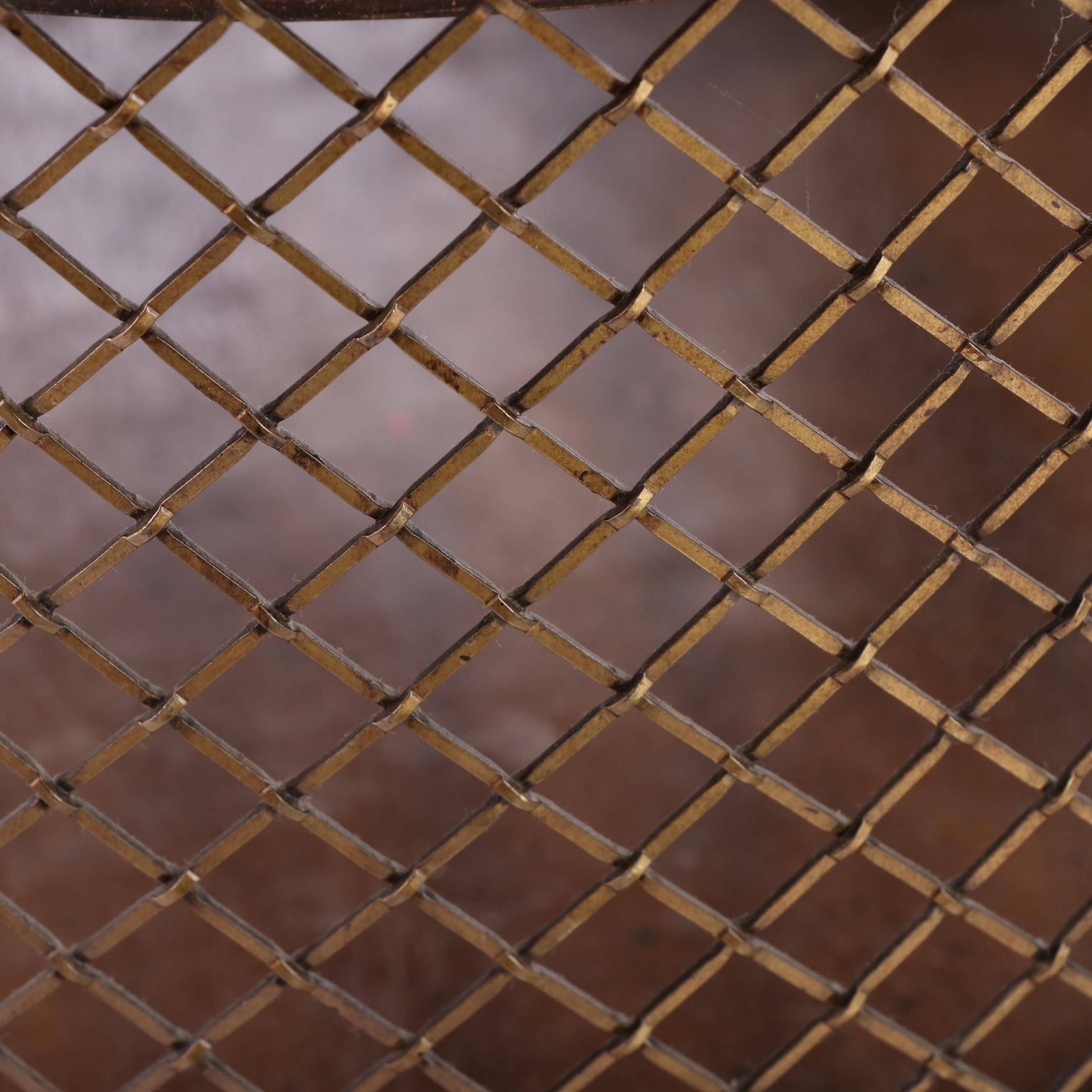 Regency Style Cherrywood-Stained and Metal-Mounted Side Table, Late 20th Century