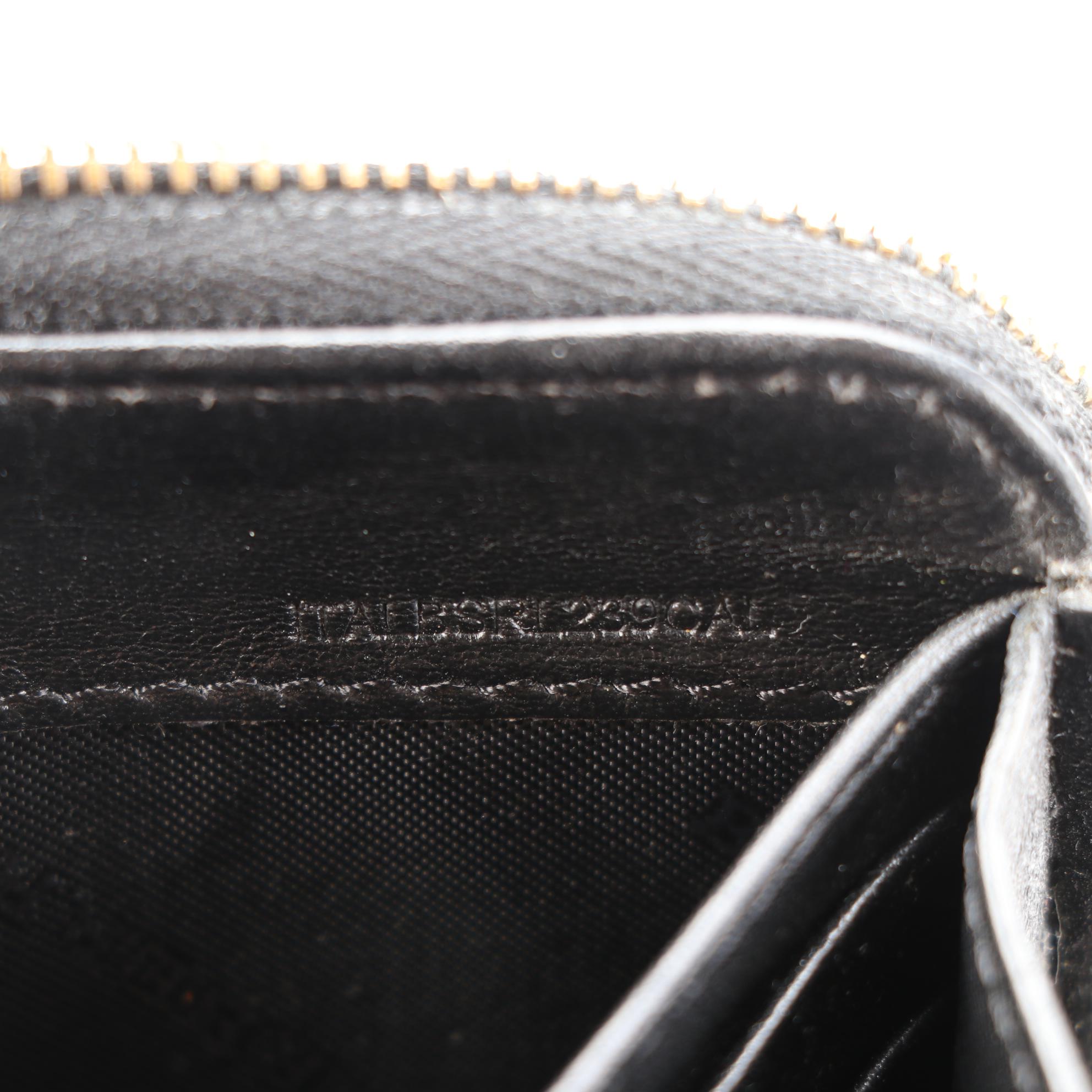 Burberry Zip-Around Wallet in Giant House Check Canvas and Leather with Box