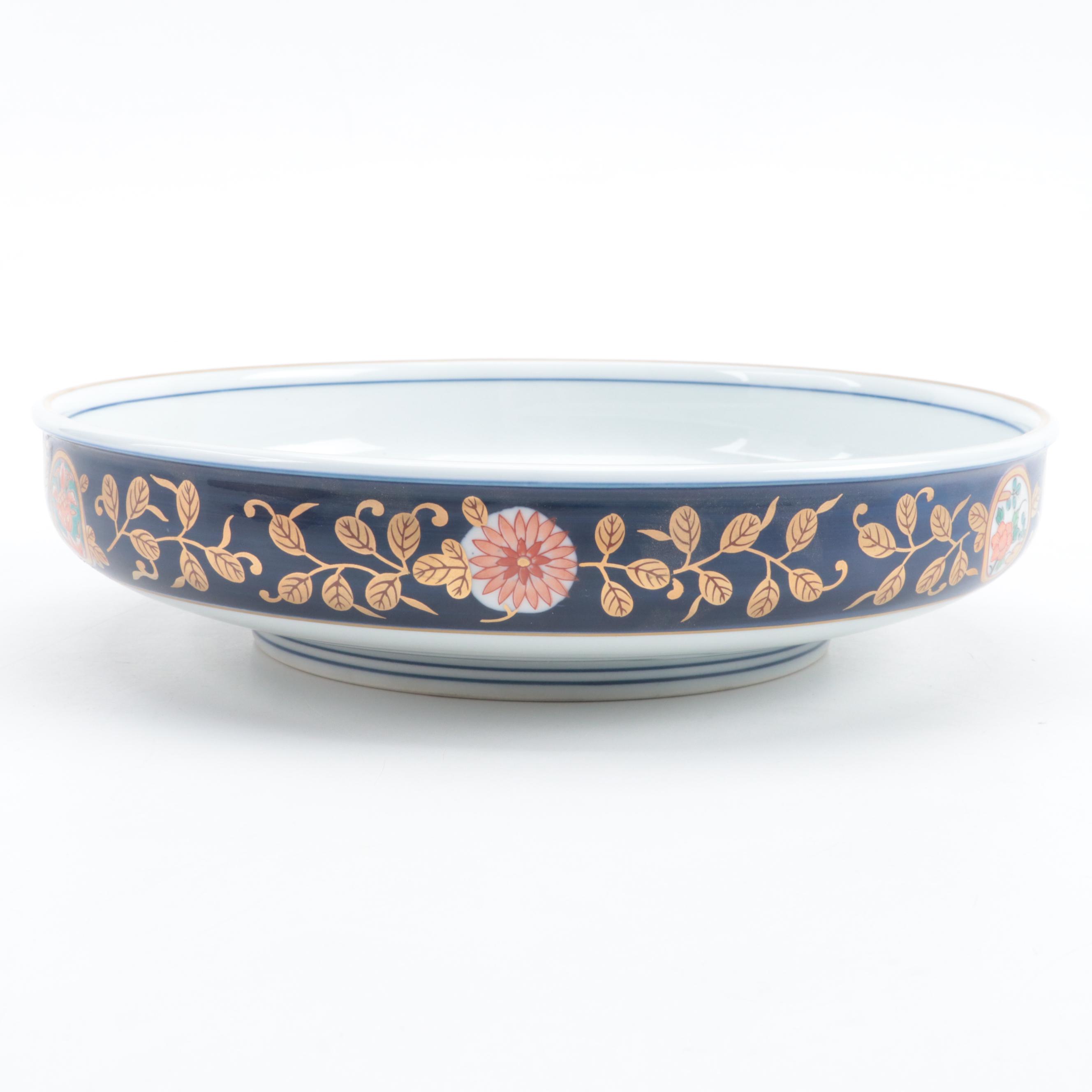 Japanese Porcelain Bowl in Wooden Shipping Box