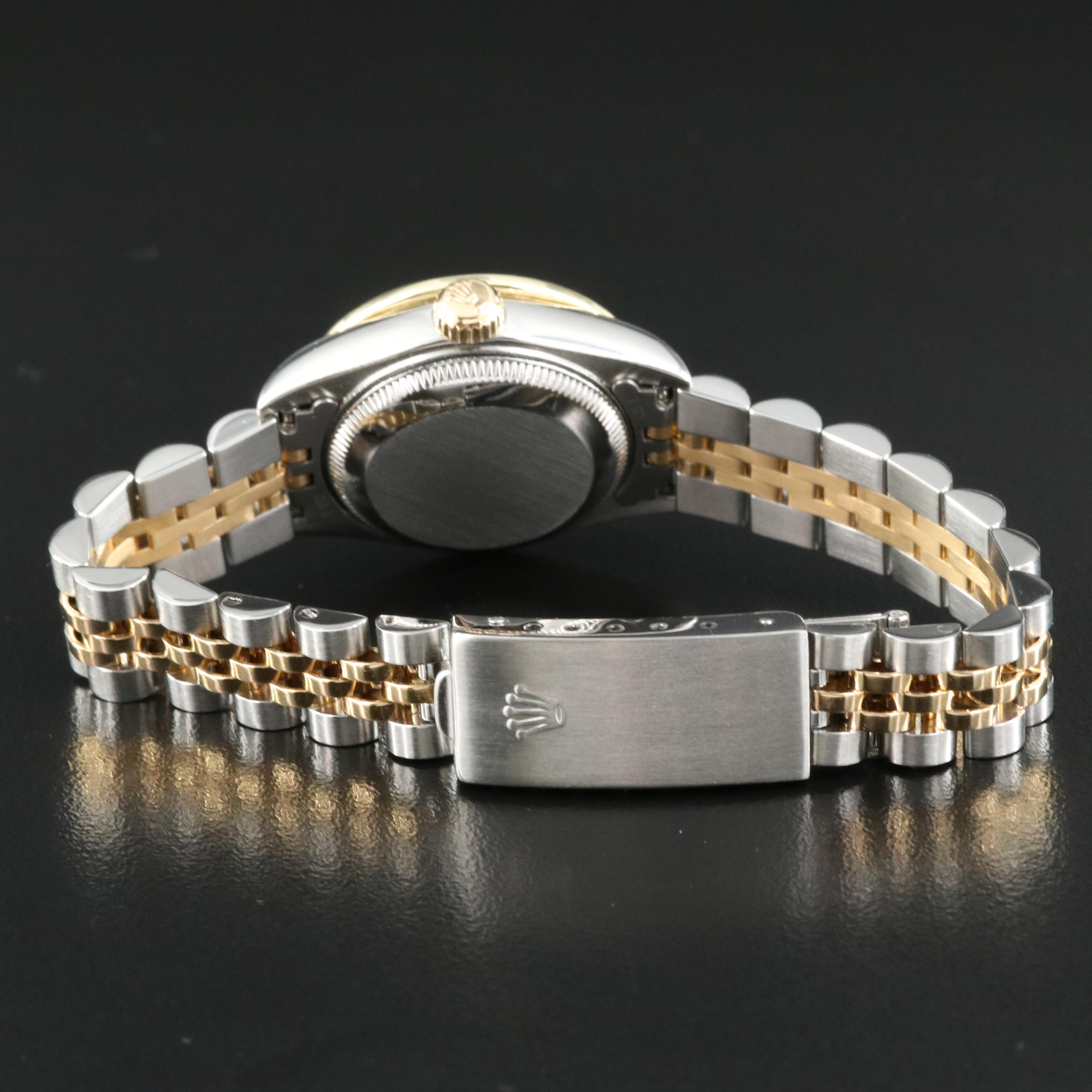 1996 Rolex Oyster Perpetual 1.01 CTW Diamond Dial and Bezel Datejust Watch