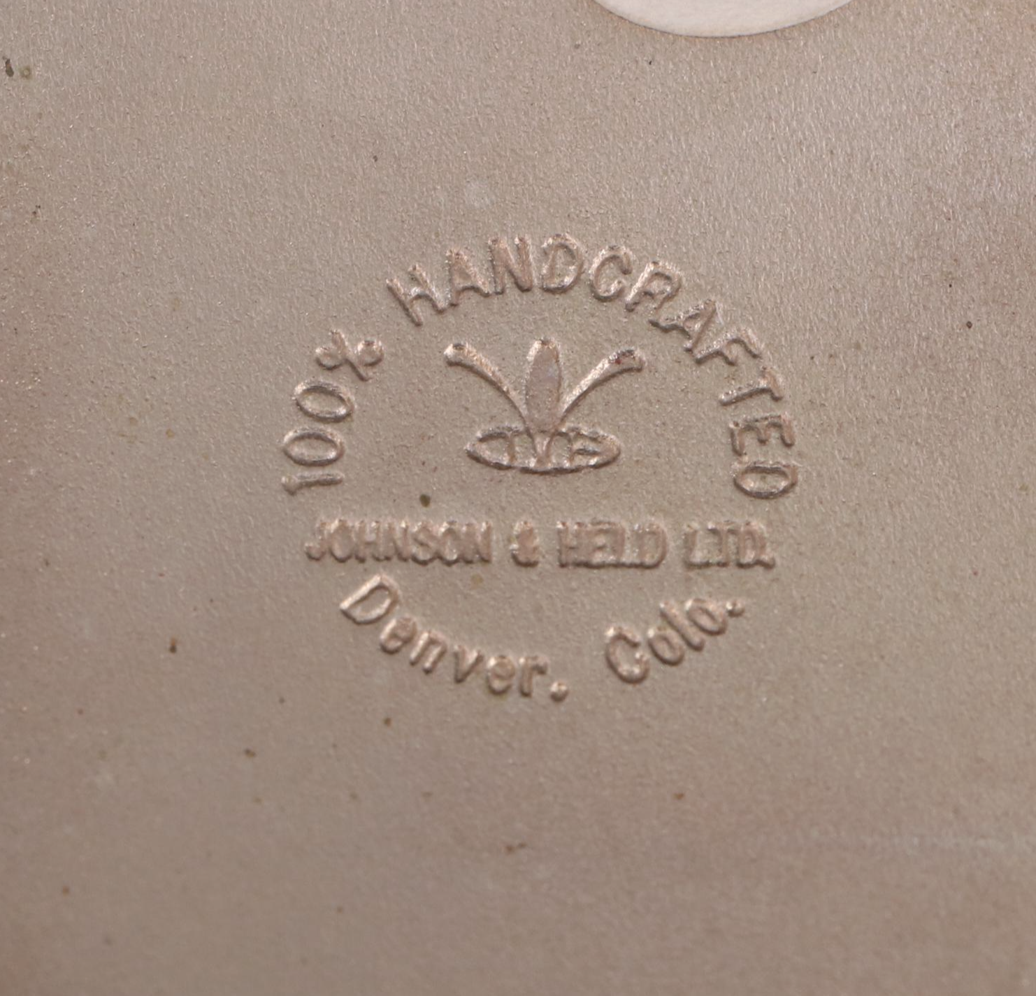 Johnson & Held Turquoise and Resin Hook Belt Buckle