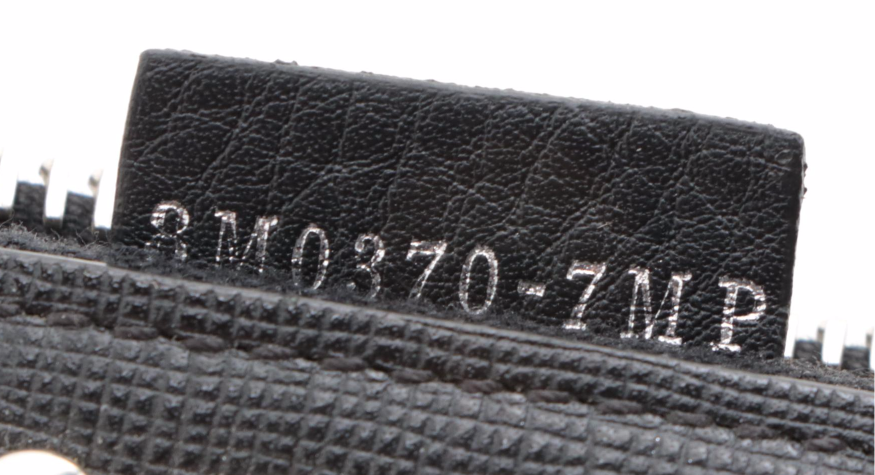 Fendi Karlito Zip-Around Clutch in Embellished Black Crossgrain Leather