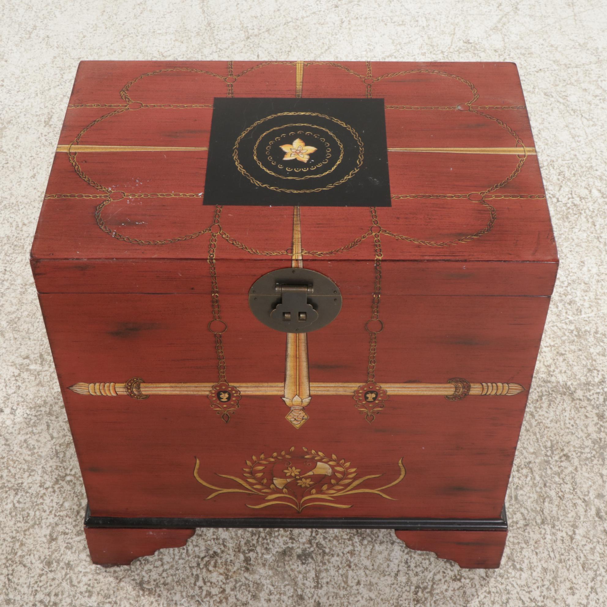 Chest Form Top Opening File Cabinet, 21st Century