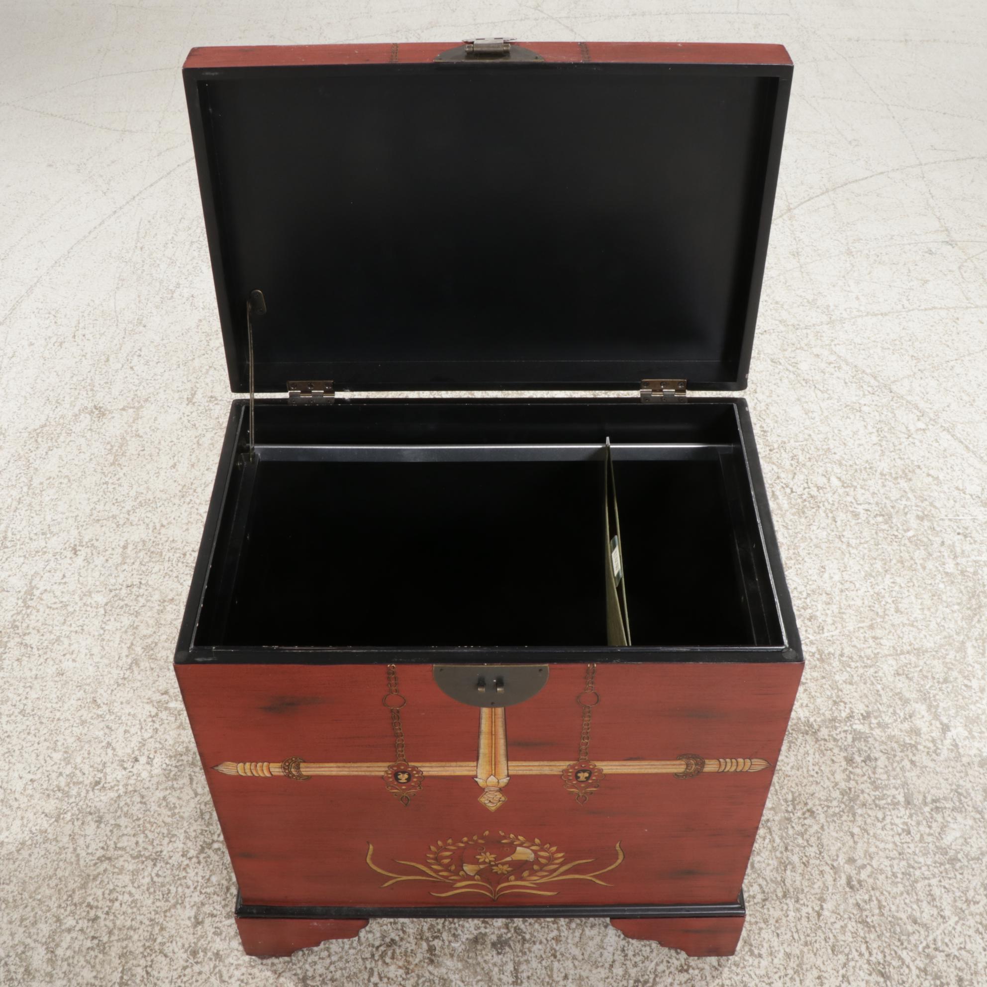 Chest Form Top Opening File Cabinet, 21st Century