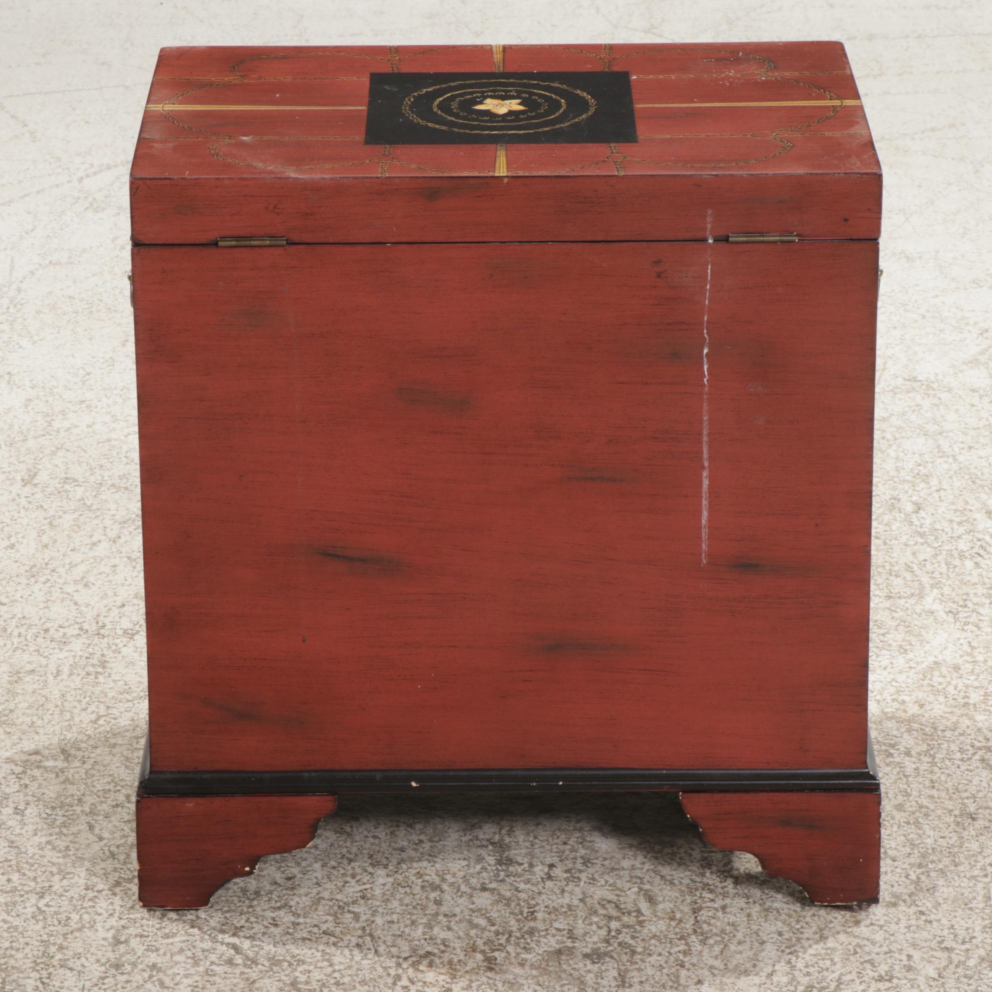 Chest Form Top Opening File Cabinet, 21st Century