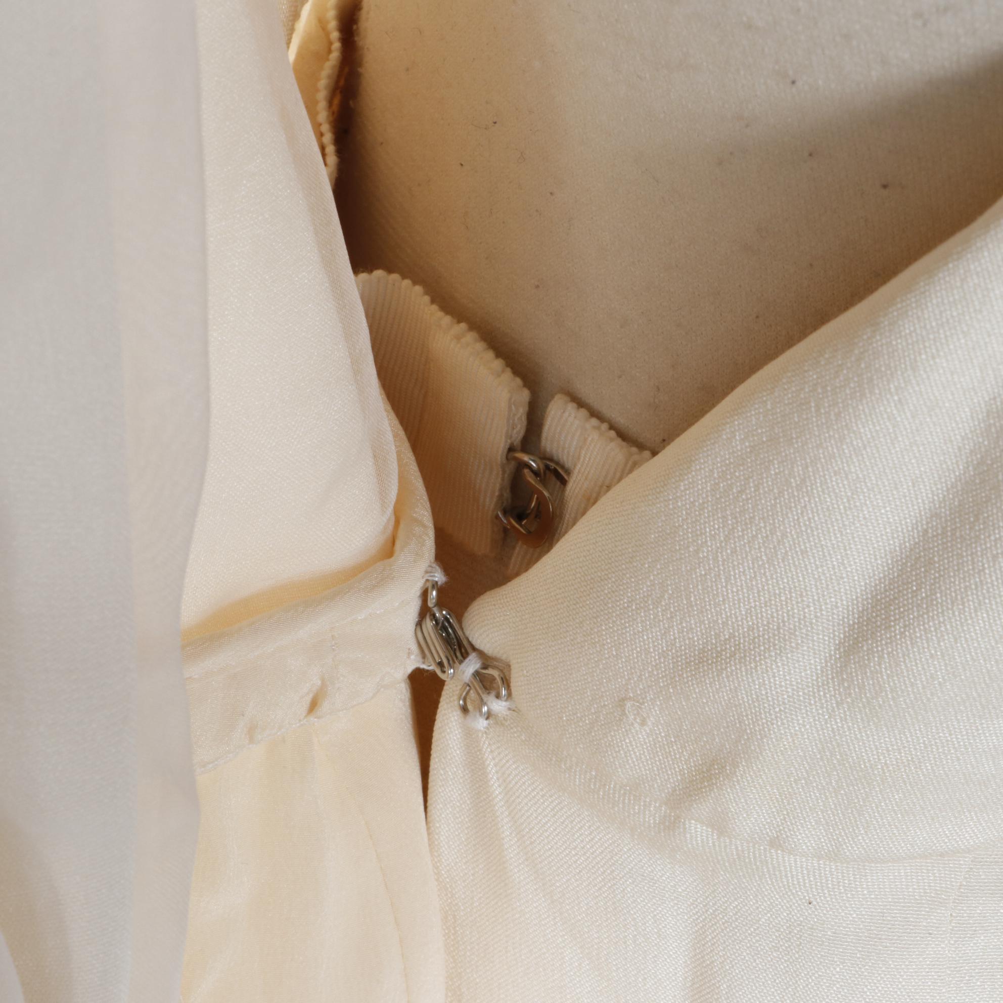 Givenchy Couture Pleated Silk Wrap Dress