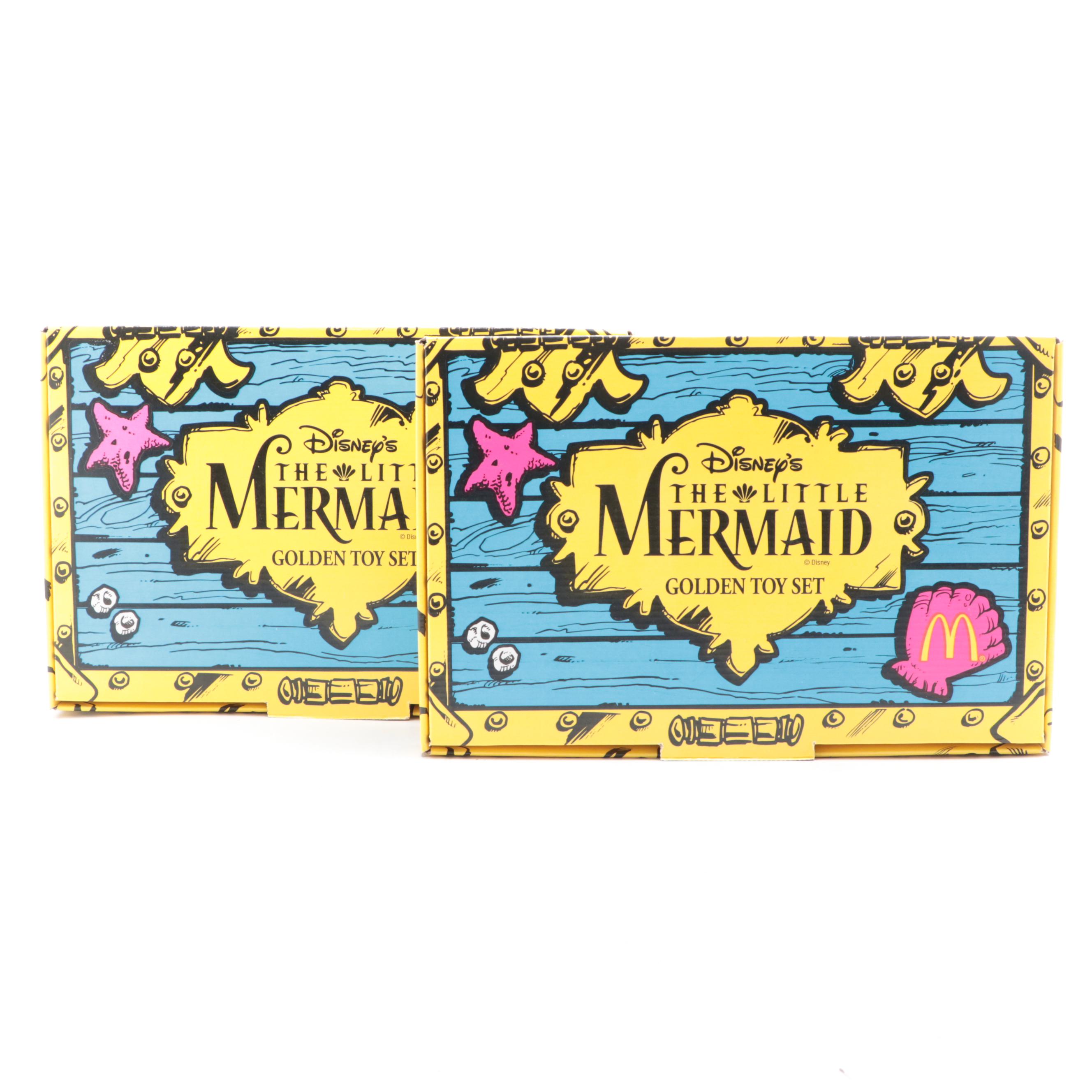McDonald's "The Little Mermaid" Golden Happy Meal Toy Sets, 1997
