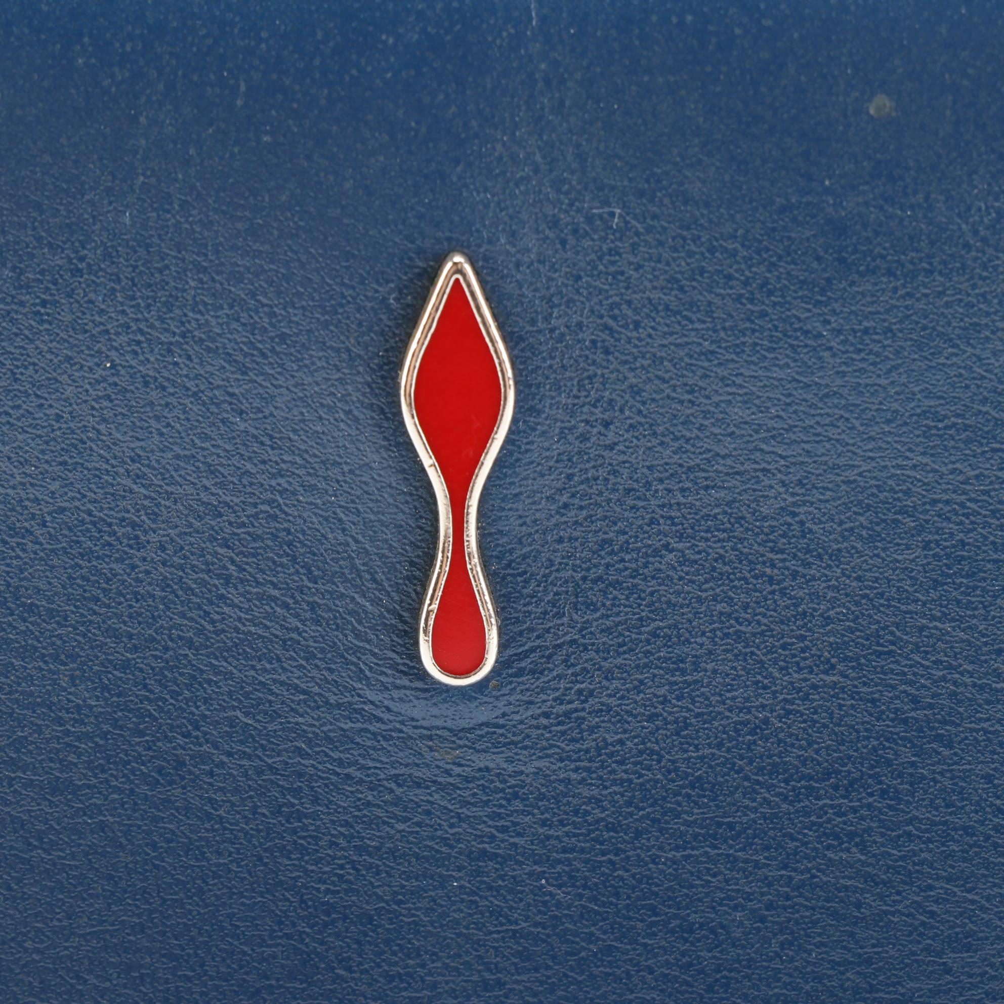 Christian Louboutin Triloubi Chain Bag in Spiked Calf Hair and Bicolor Leather