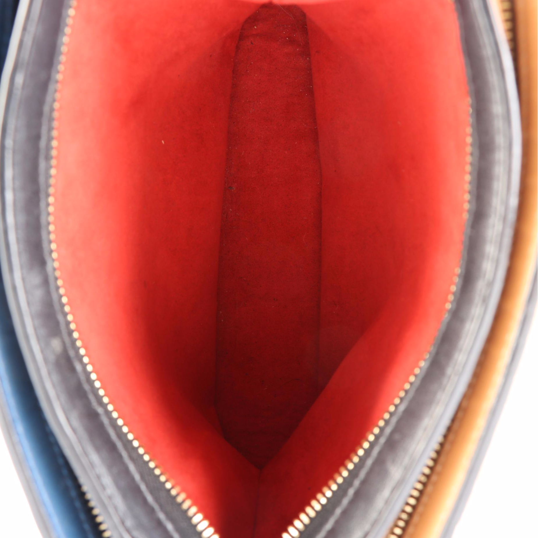 Christian Louboutin Triloubi Chain Bag in Spiked Calf Hair and Bicolor Leather