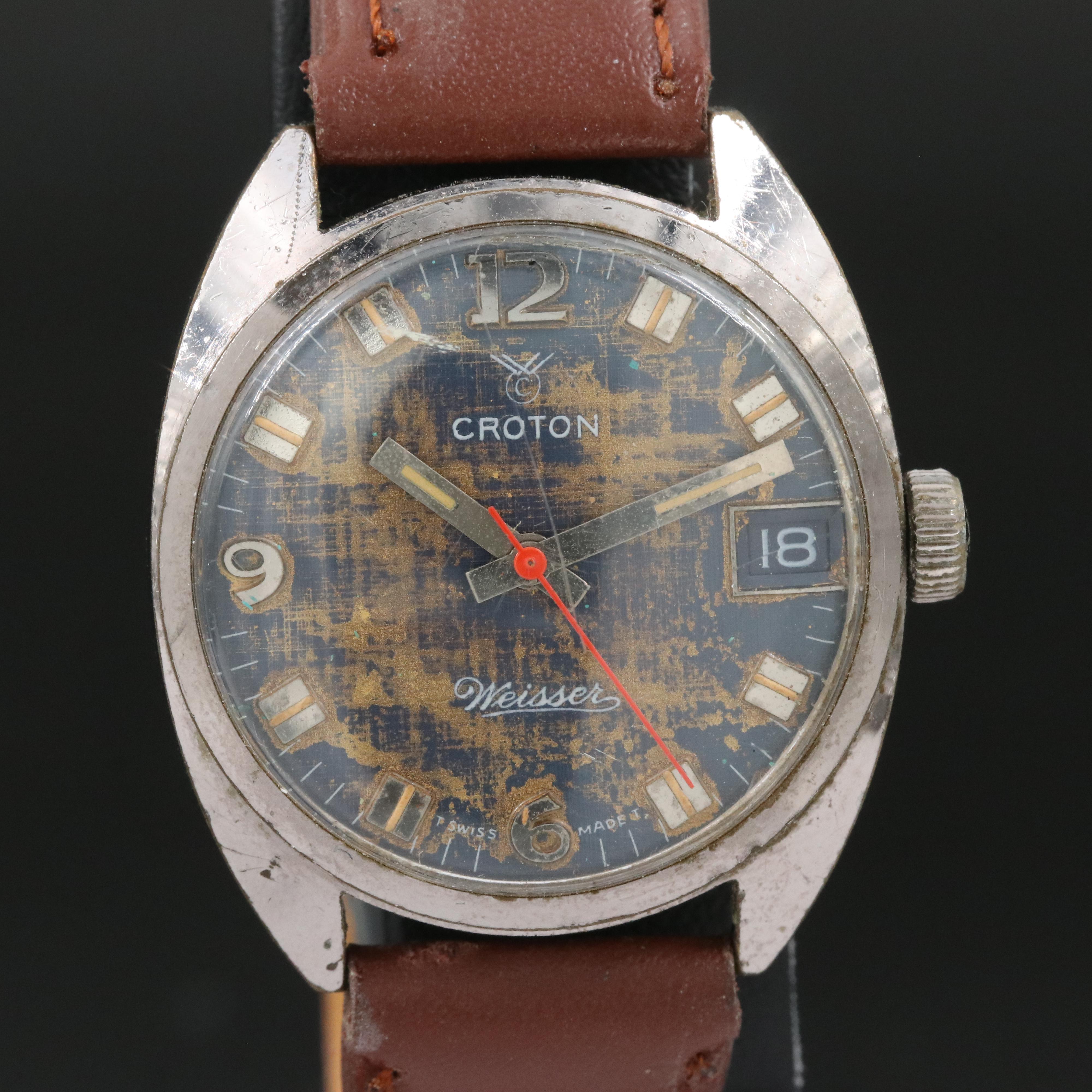 Vintage Swiss Made Croton Weisser Watch