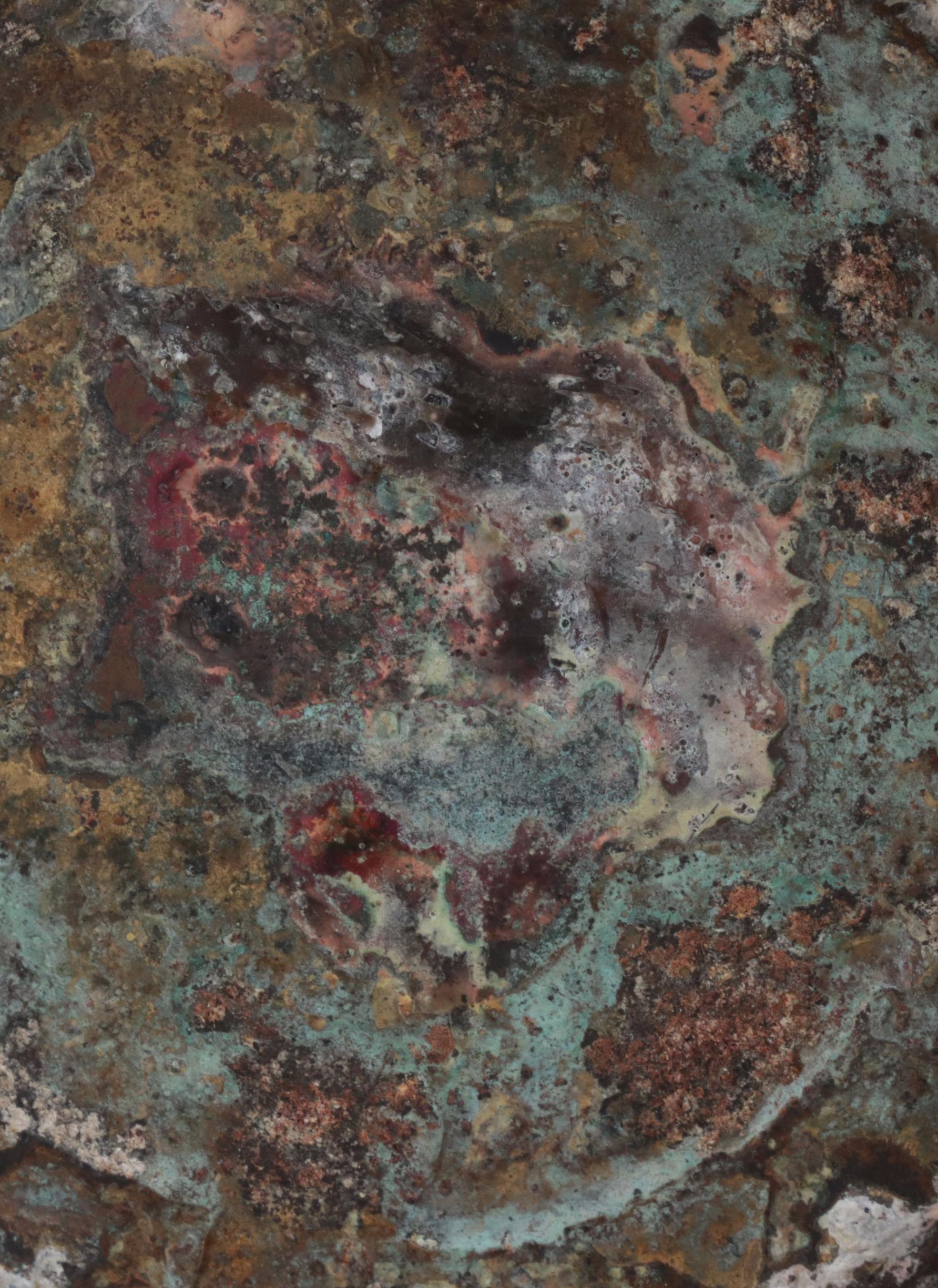 Tibetan Copper Teapot with Indian Pouring Vessel and Incised Chilean Canister